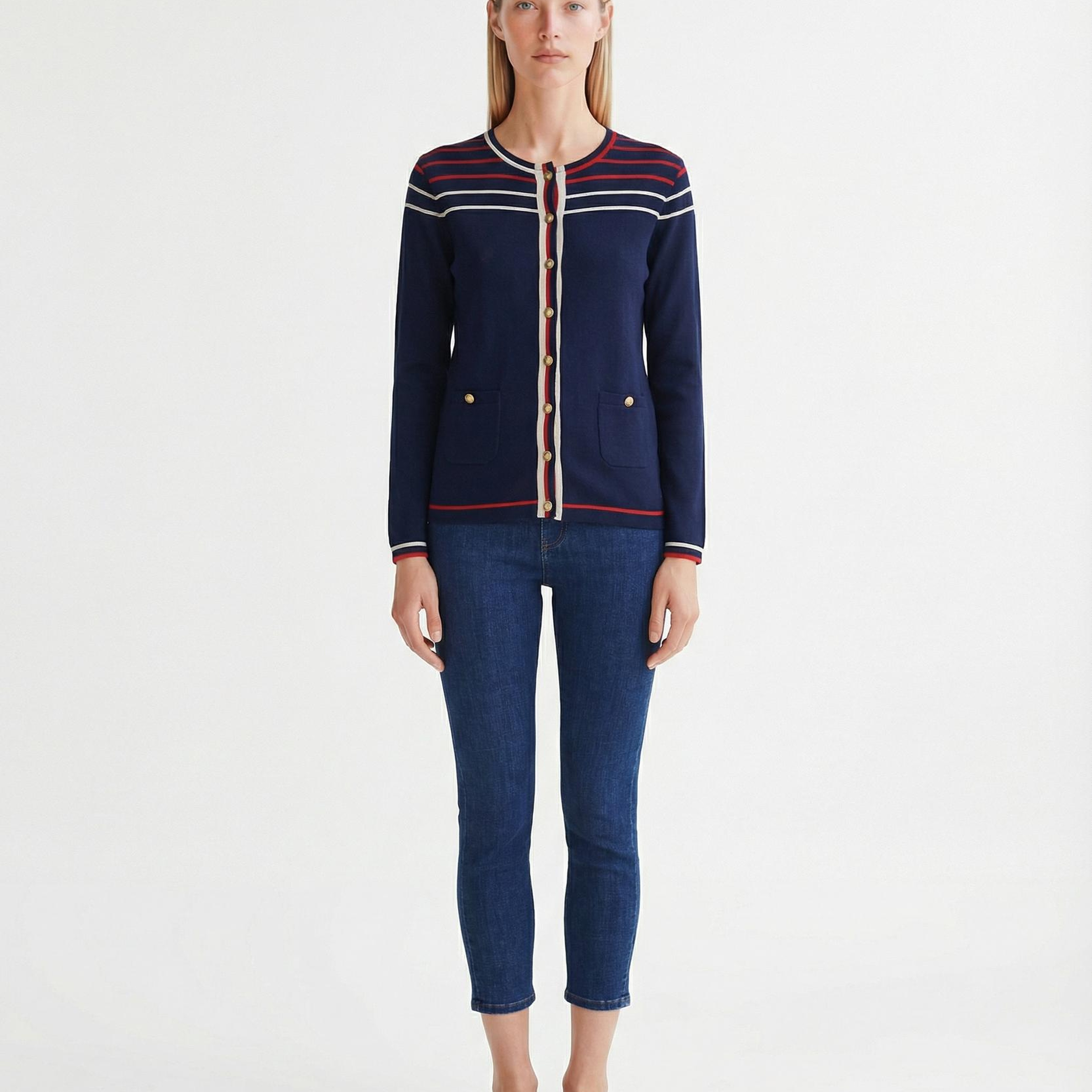 YARGICI Regular Bisiklet Yaka Uzun Kol Hırka