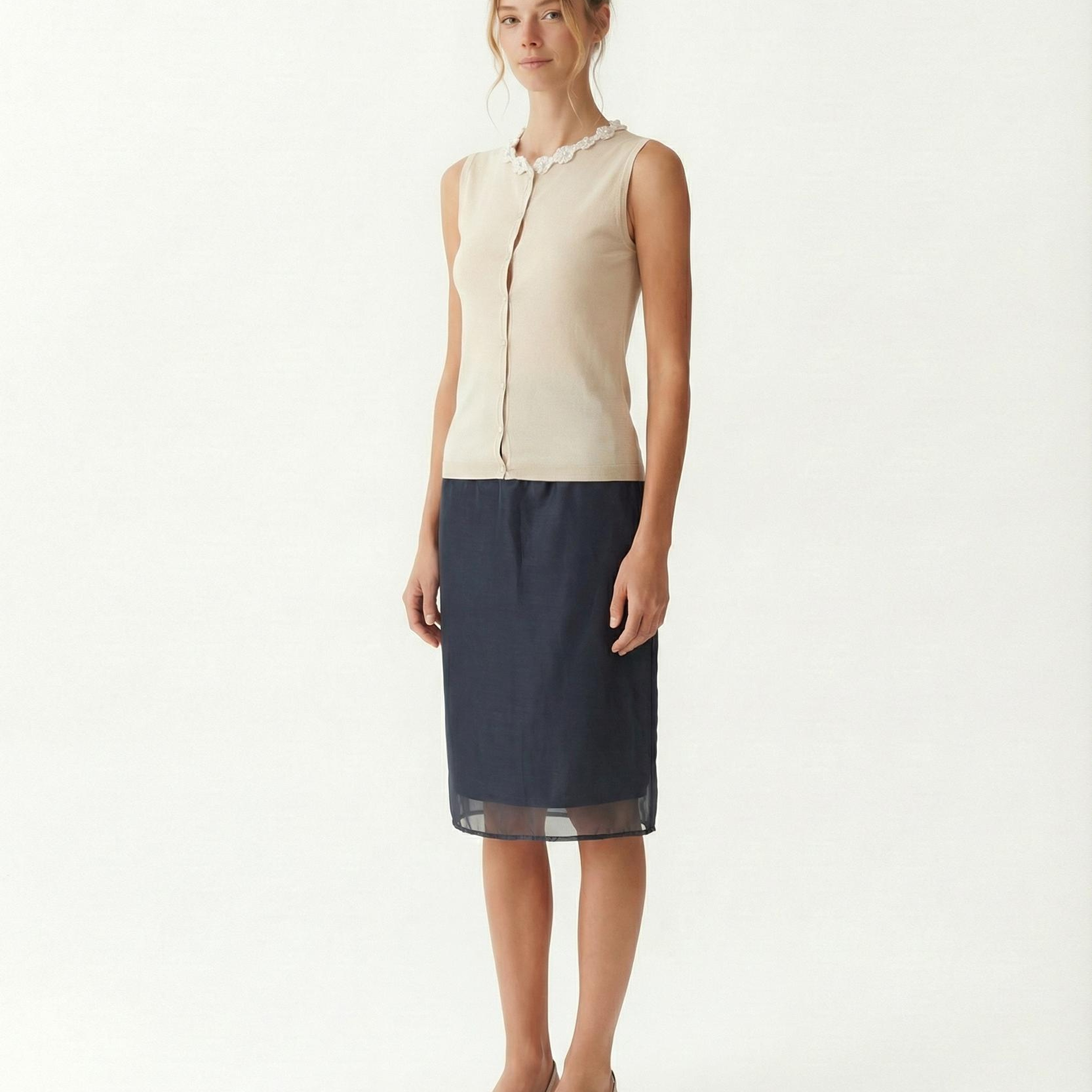 YARGICI Regular Bisiklet Yaka Kolsuz Kazak