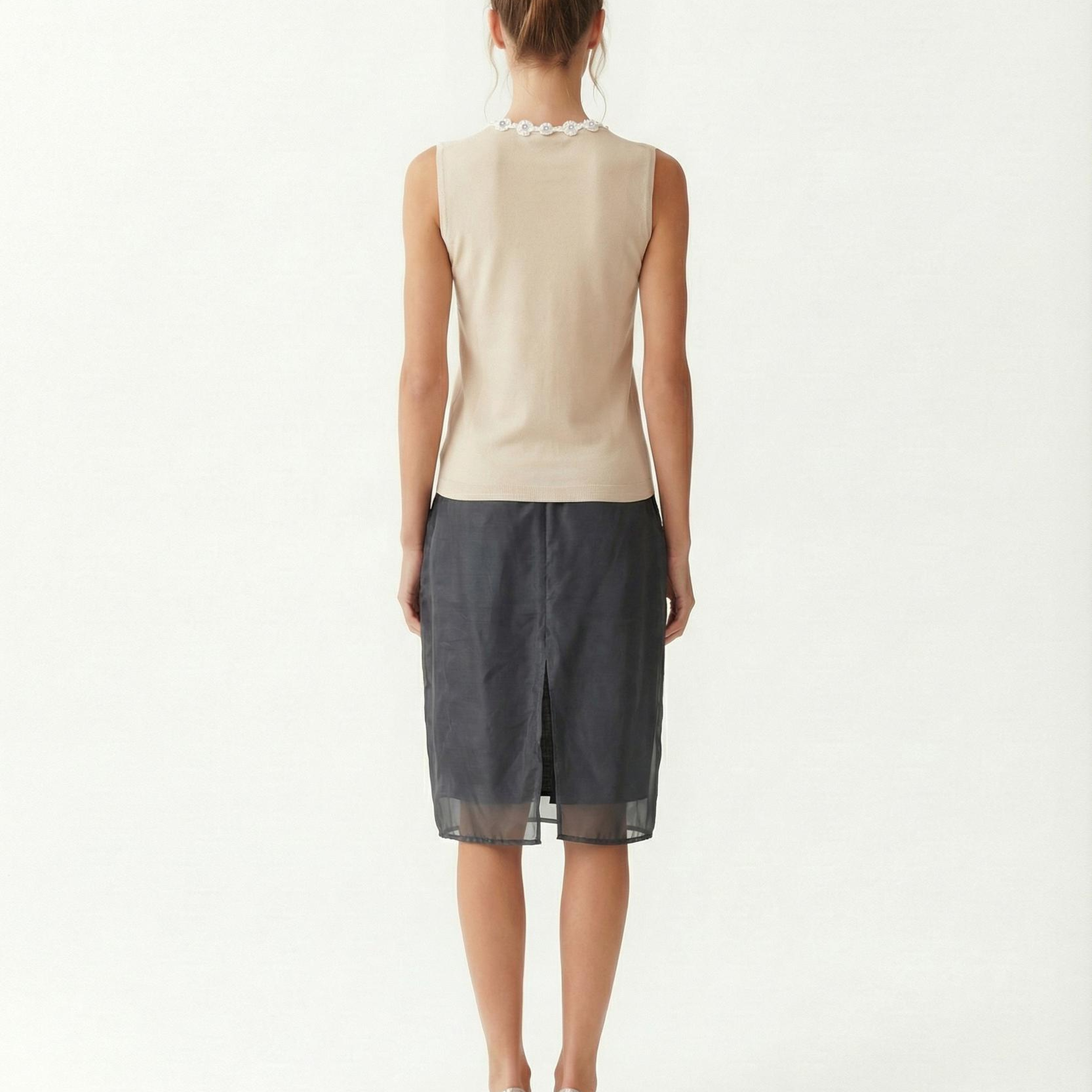 YARGICI Regular Bisiklet Yaka Kolsuz Kazak