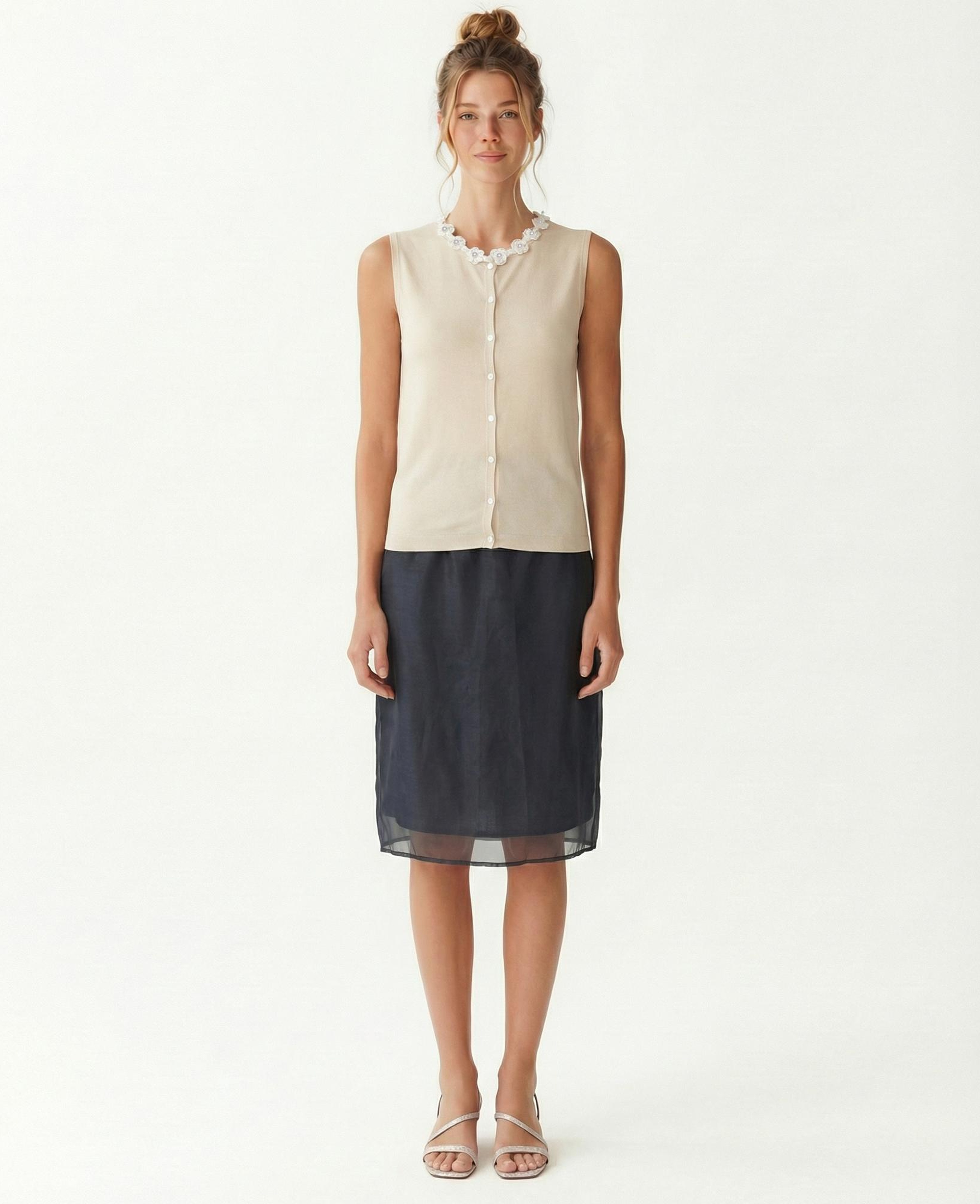 YARGICI Regular Bisiklet Yaka Kolsuz Kazak