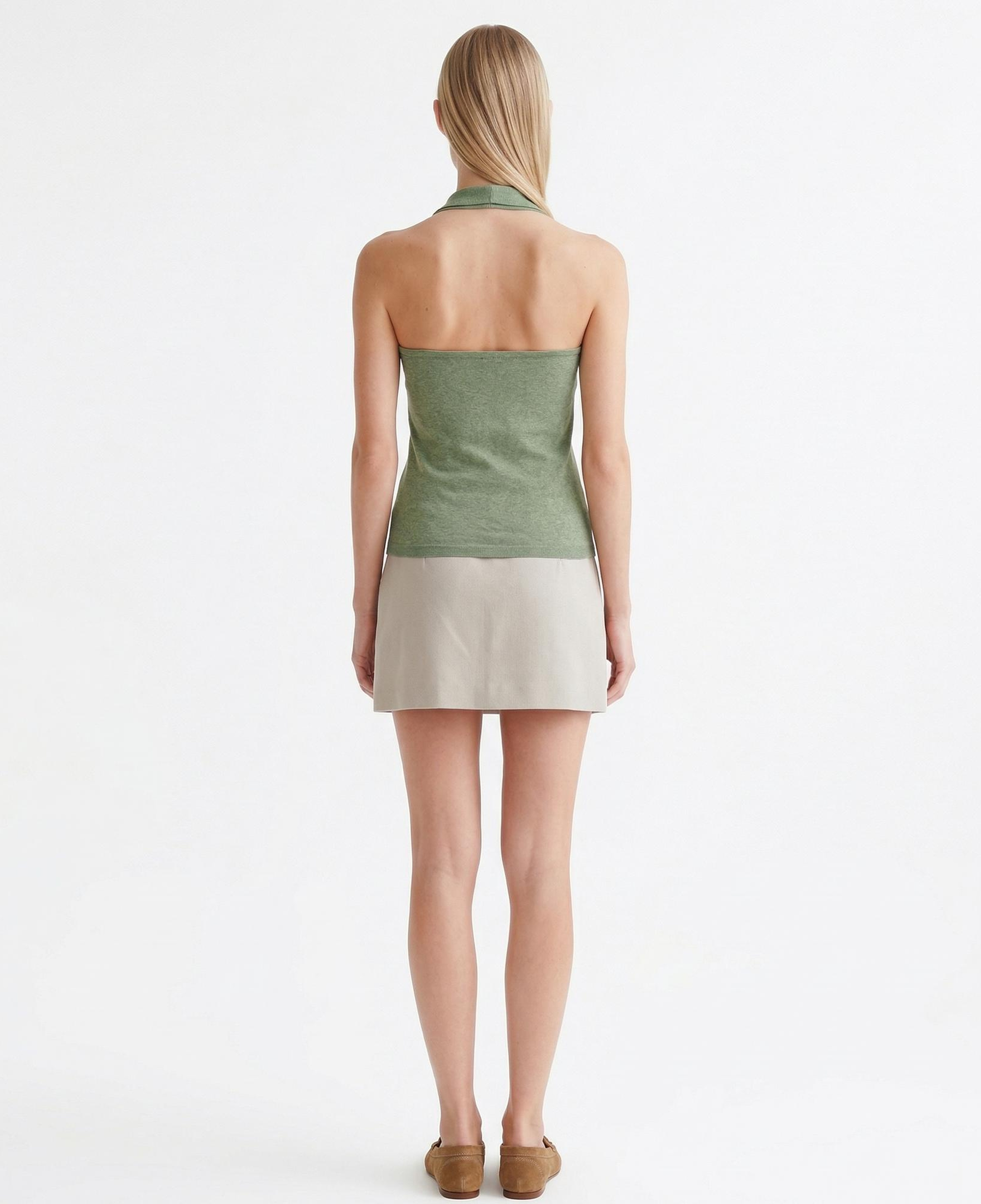 YARGICI Regular Gömlek Yaka Kolsuz Kazak