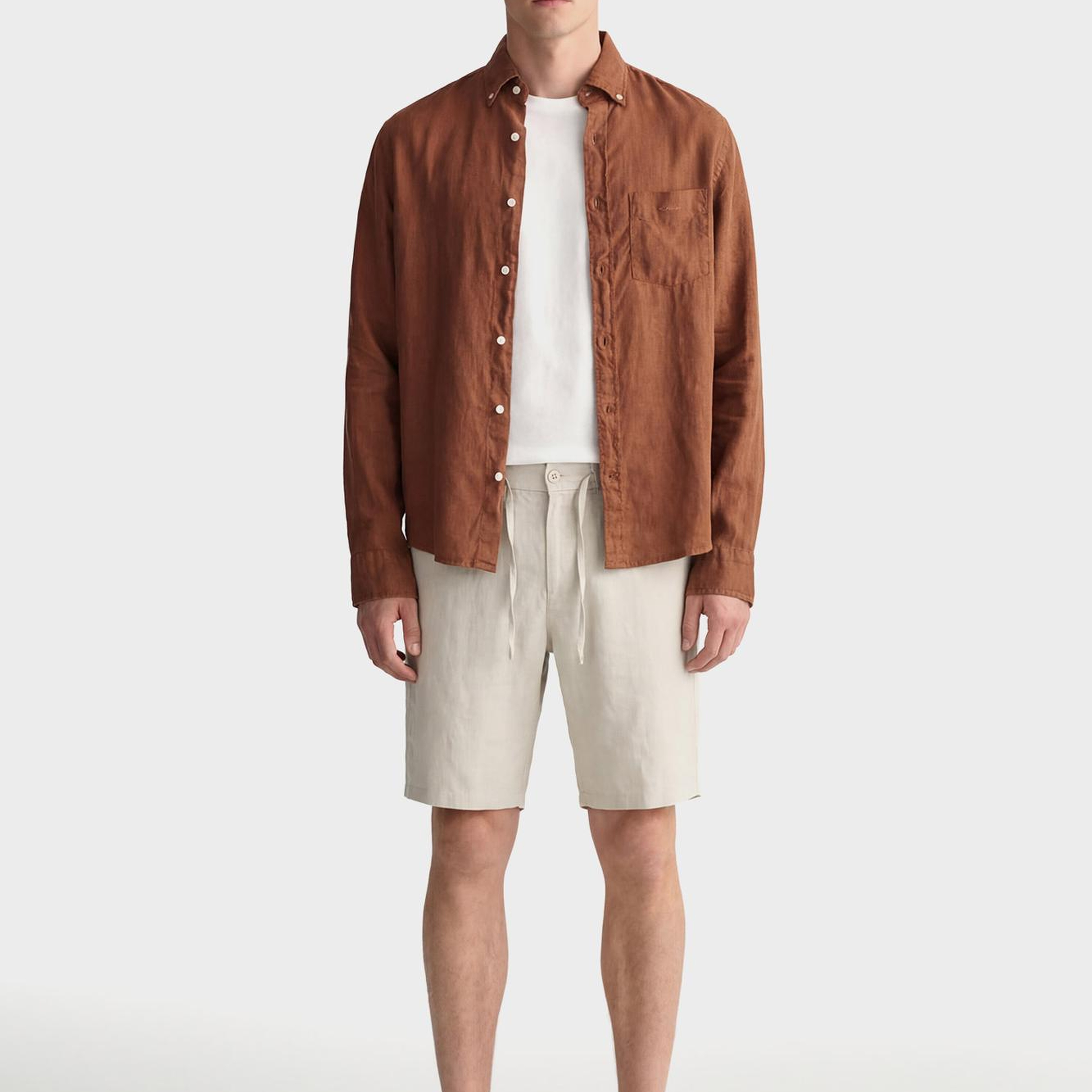 GANT Erkek Bej Düz Şort