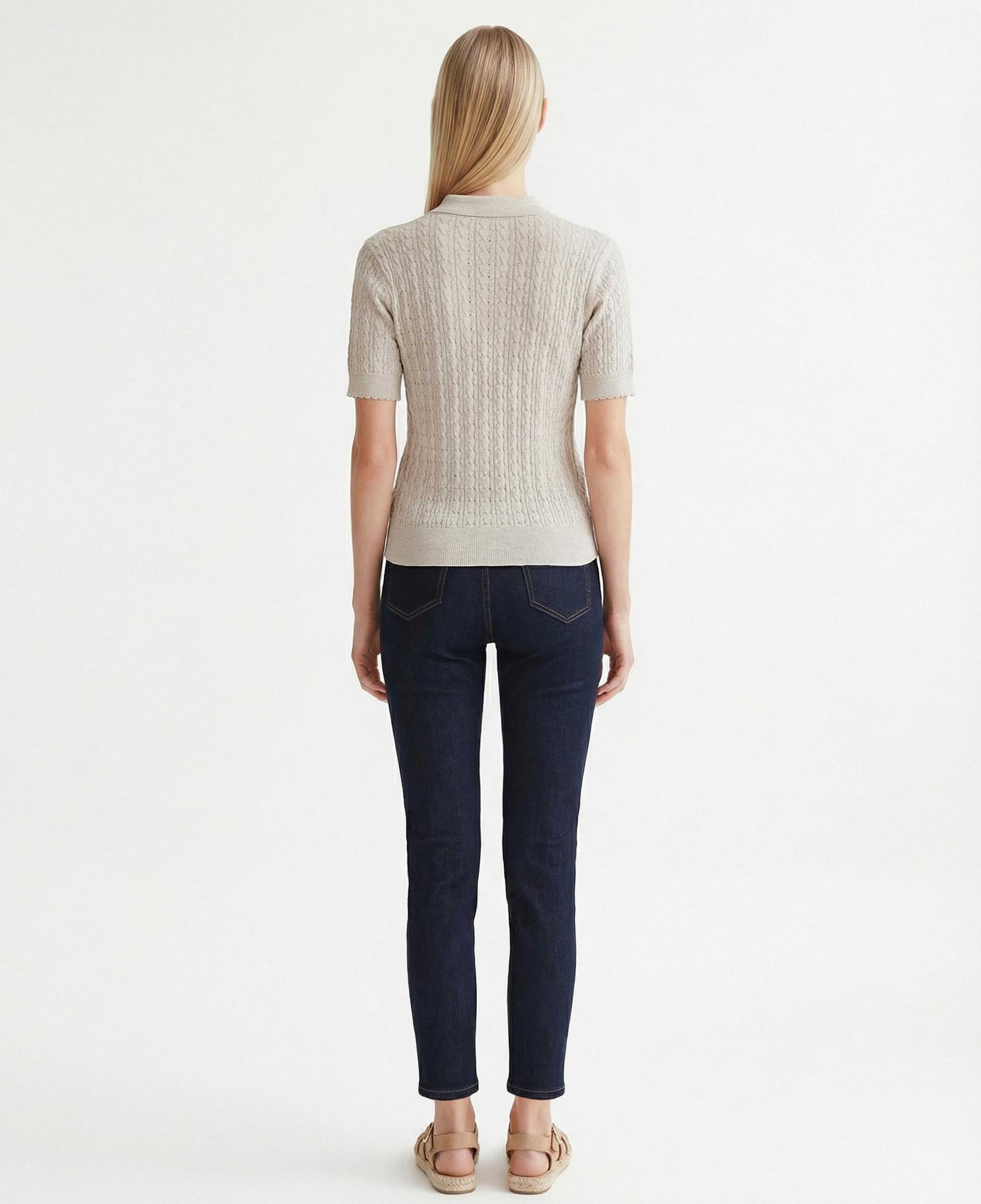 YARGICI Regular Polo Yaka Kısa Kol Kazak