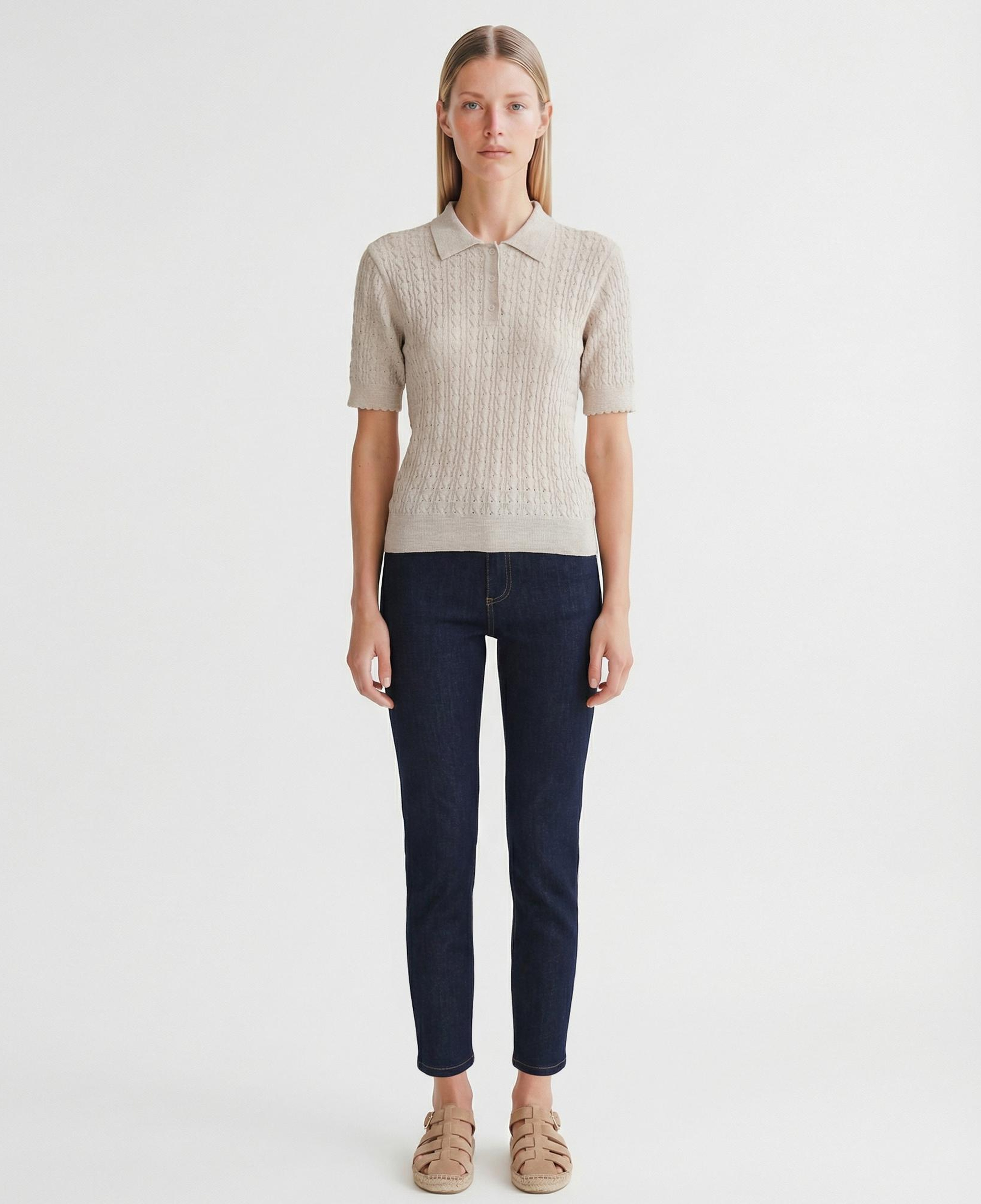 YARGICI Regular Polo Yaka Kısa Kol Kazak