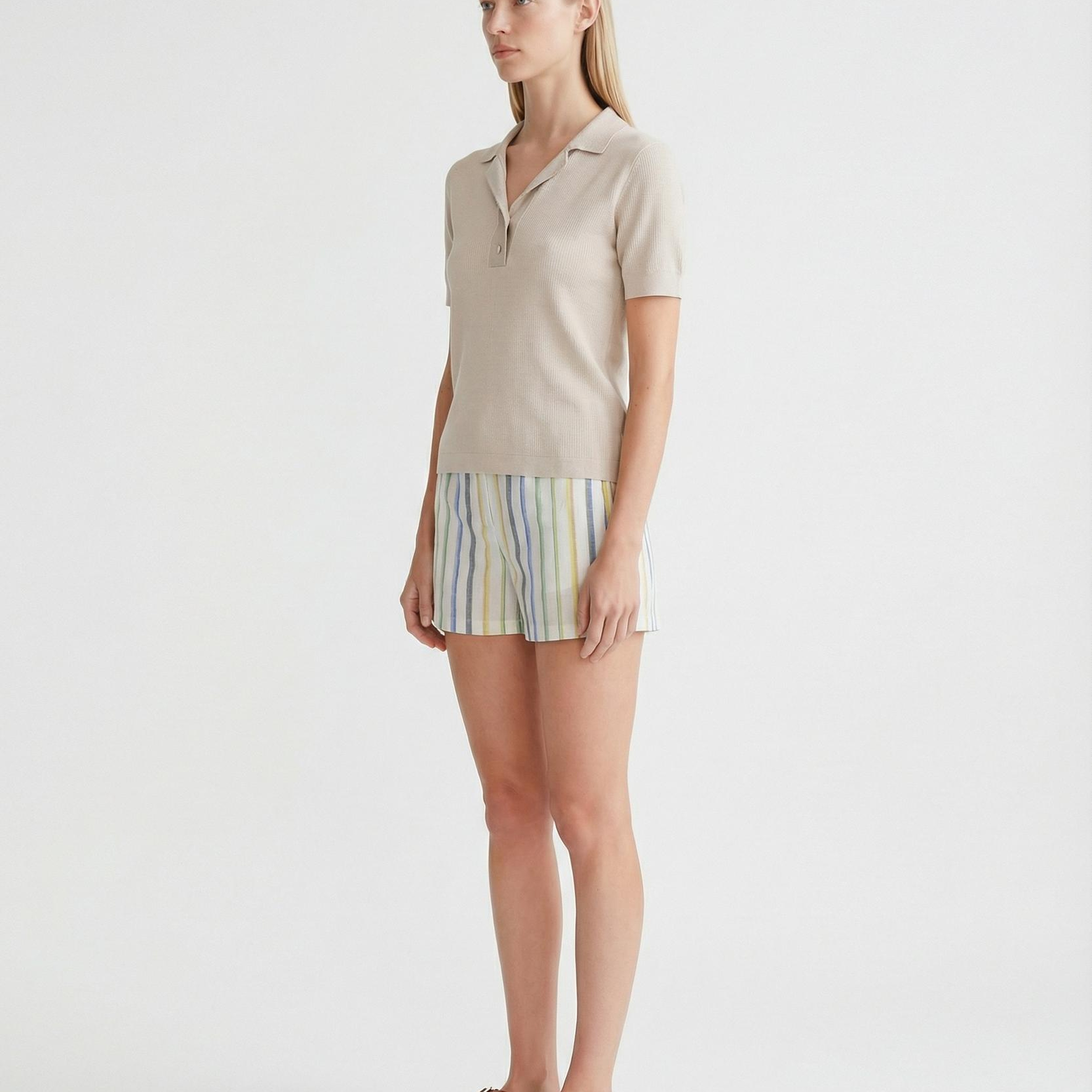 YARGICI Regular Ceket Yaka Kısa Kol Kazak