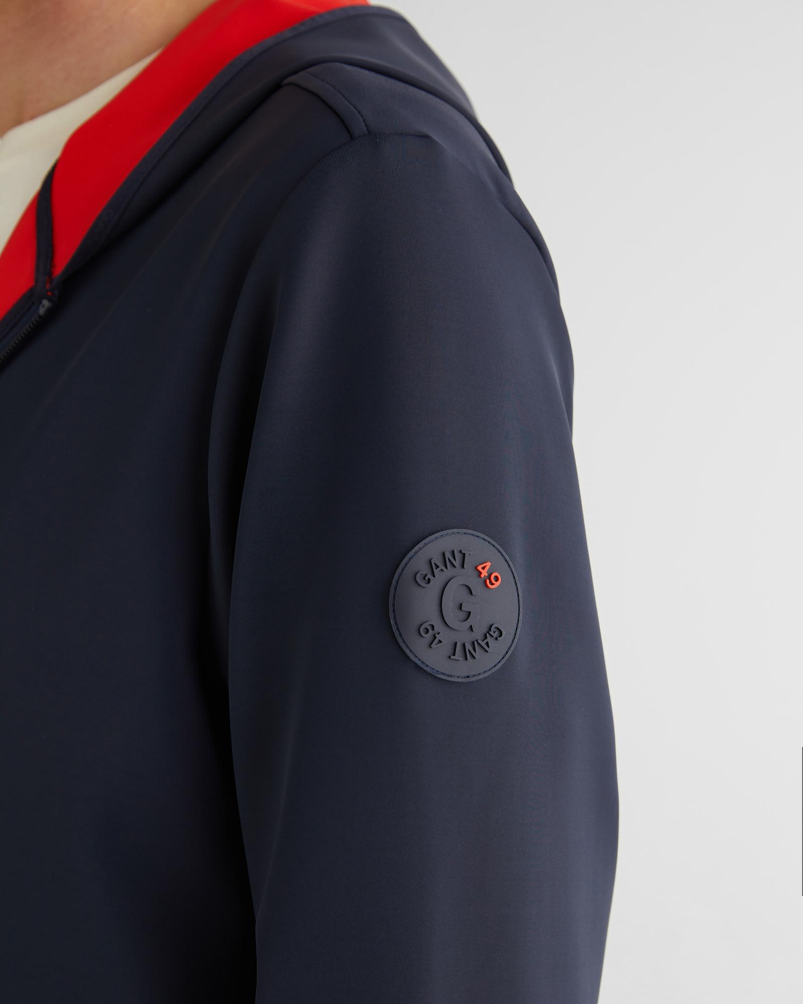 GANT Erkek Lacivert Slim Fit Kapüşonlu Sweatshirt