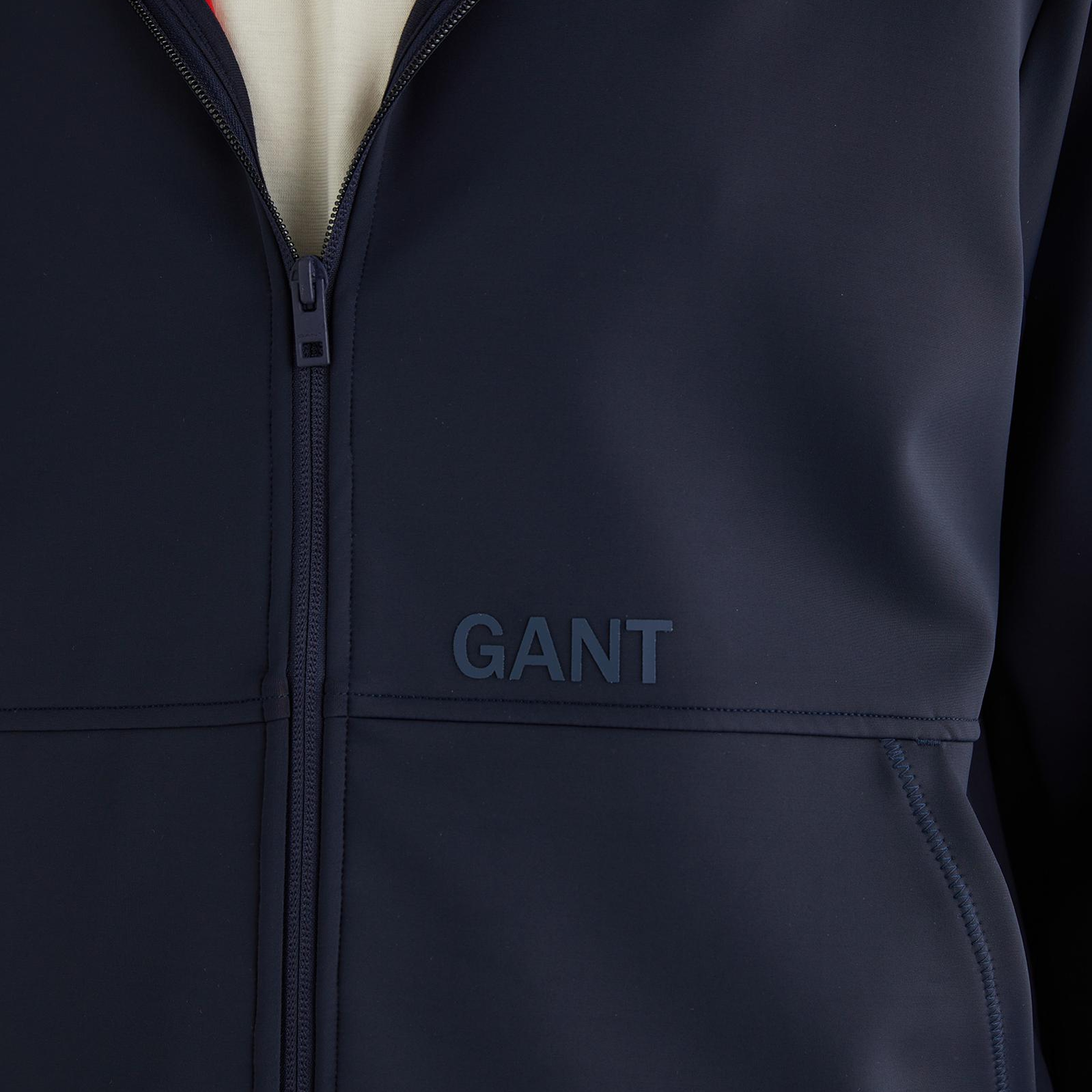 GANT Erkek Lacivert Slim Fit Kapüşonlu Sweatshirt