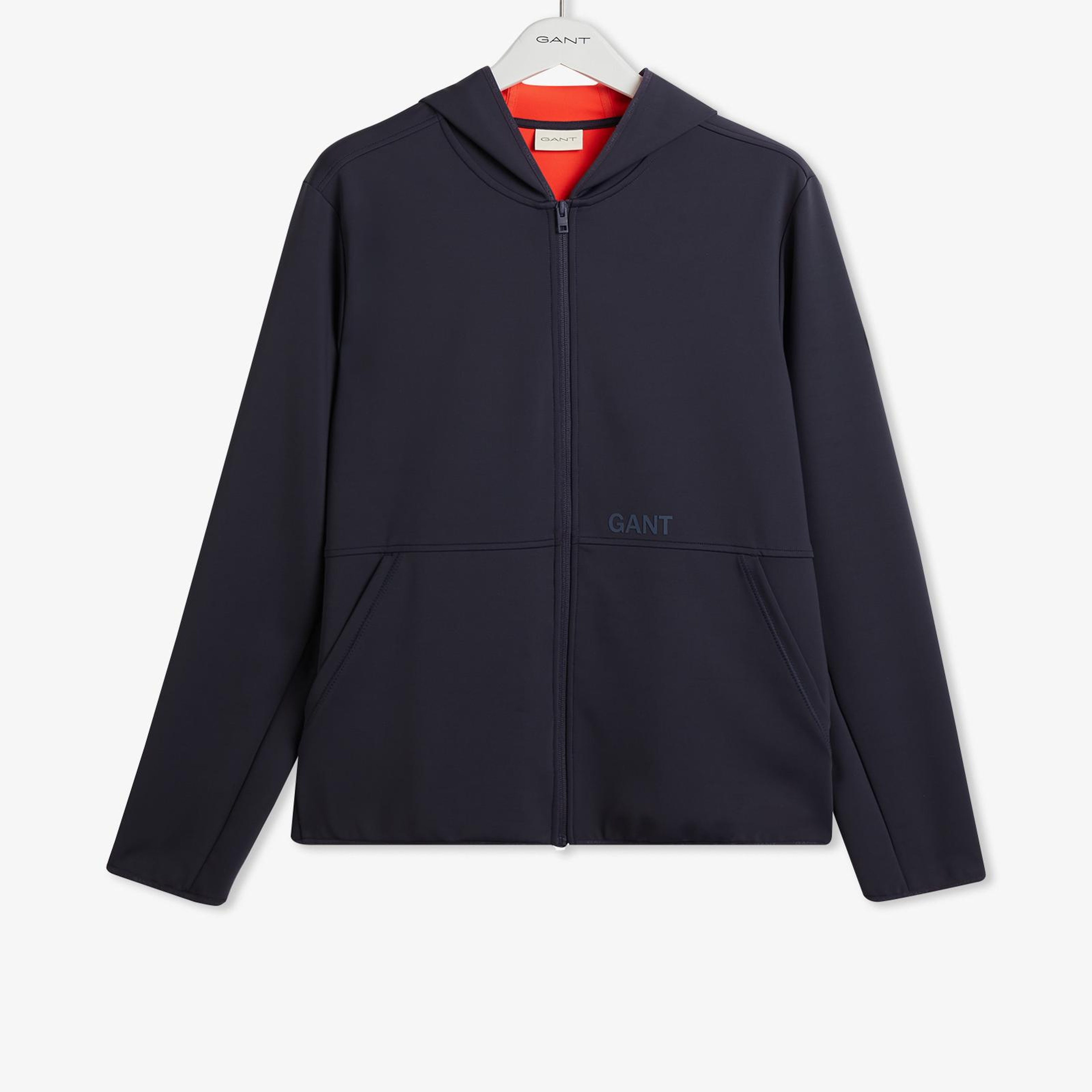 GANT Erkek Lacivert Slim Fit Kapüşonlu Sweatshirt