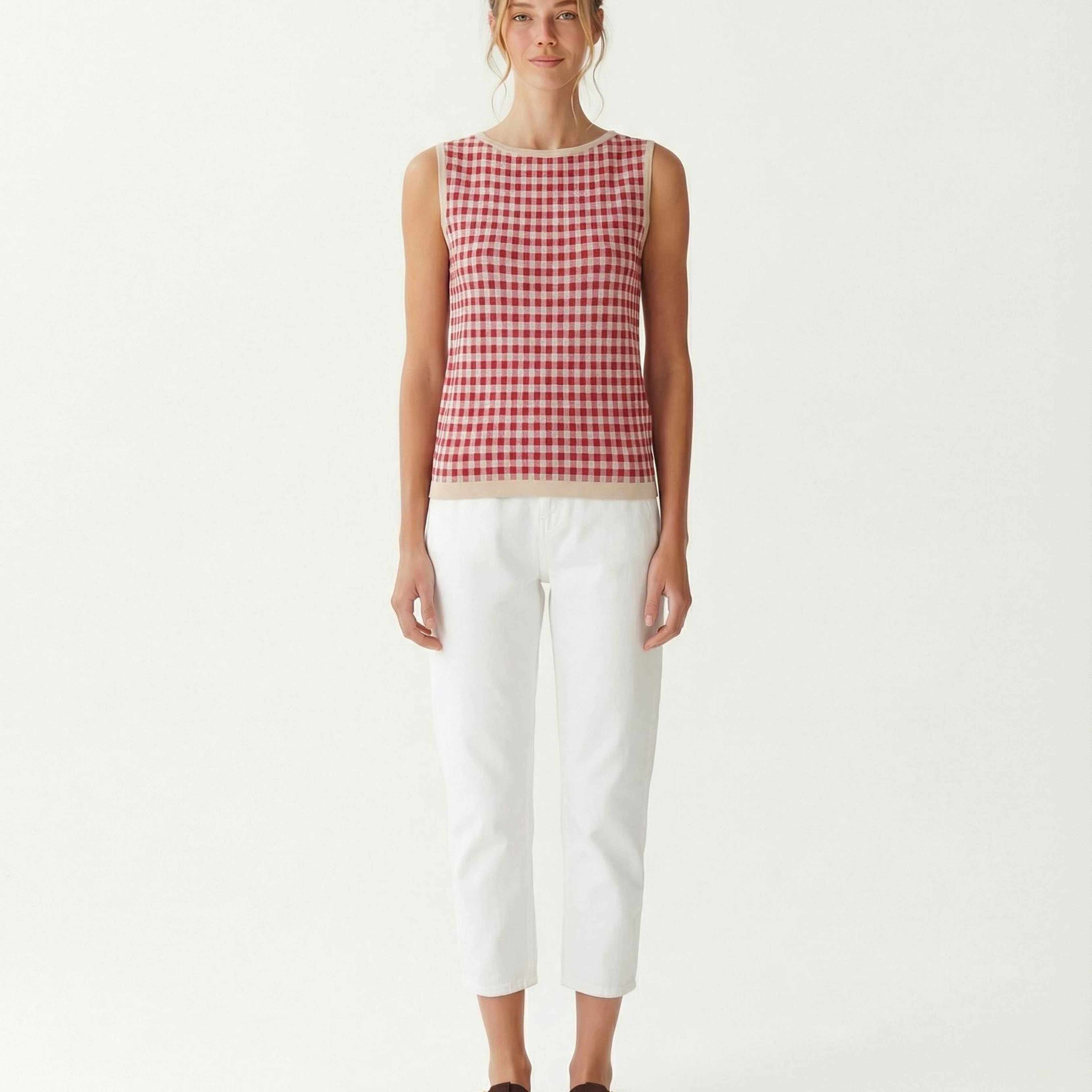 YARGICI Regular Kayık Yaka Kolsuz Kazak