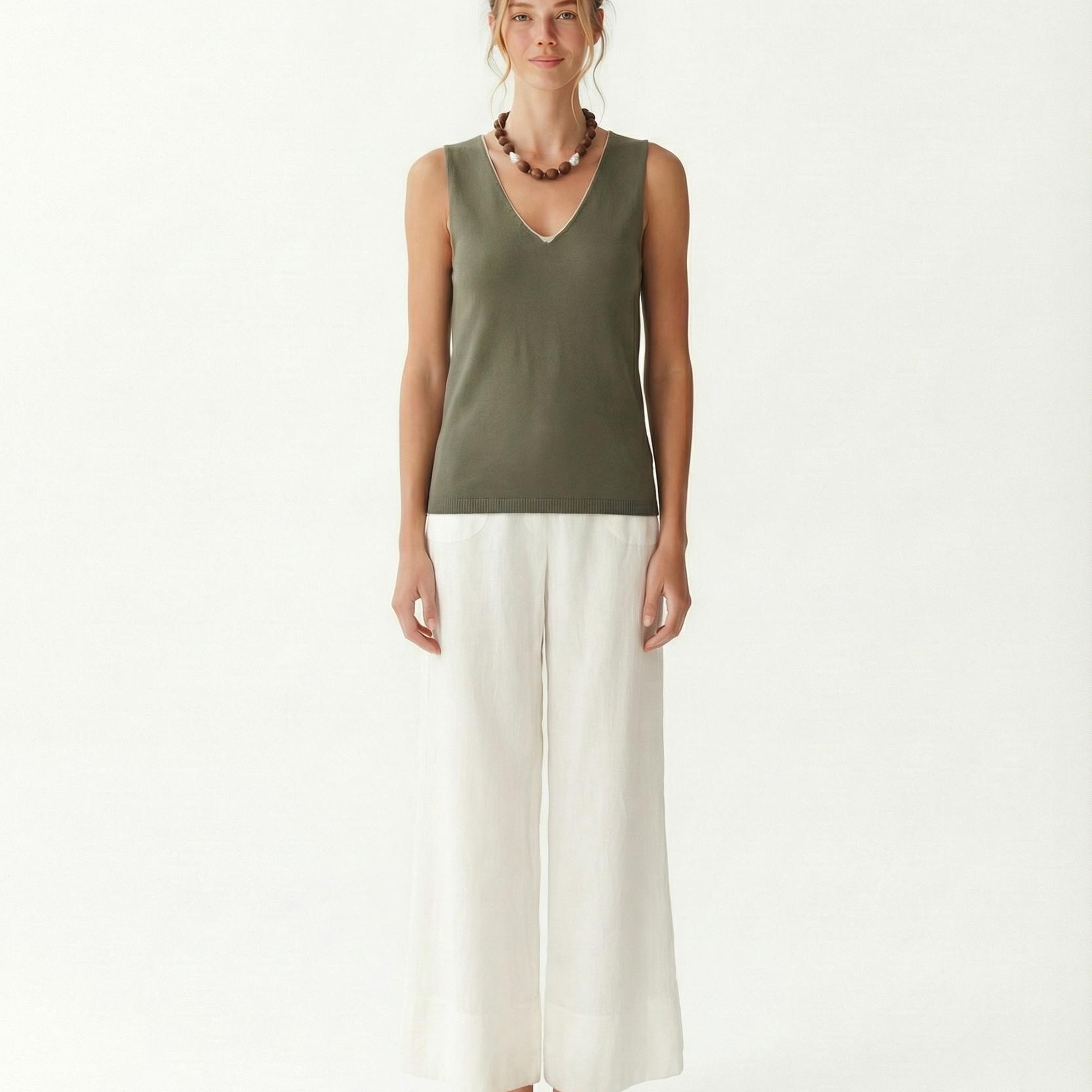 YARGICI Regular V Yaka Kolsuz Kazak