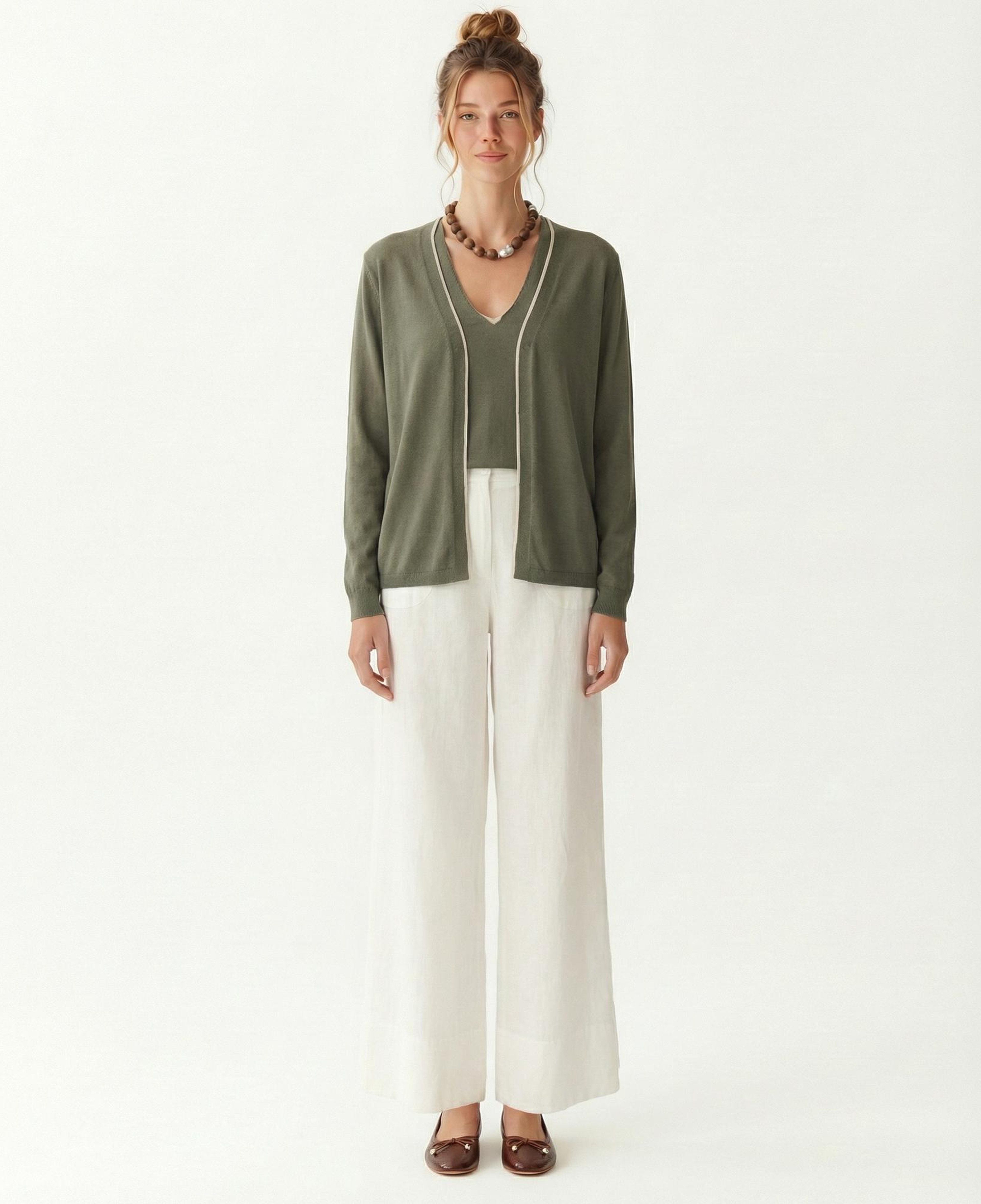 YARGICI Regular V Yaka Kolsuz Kazak