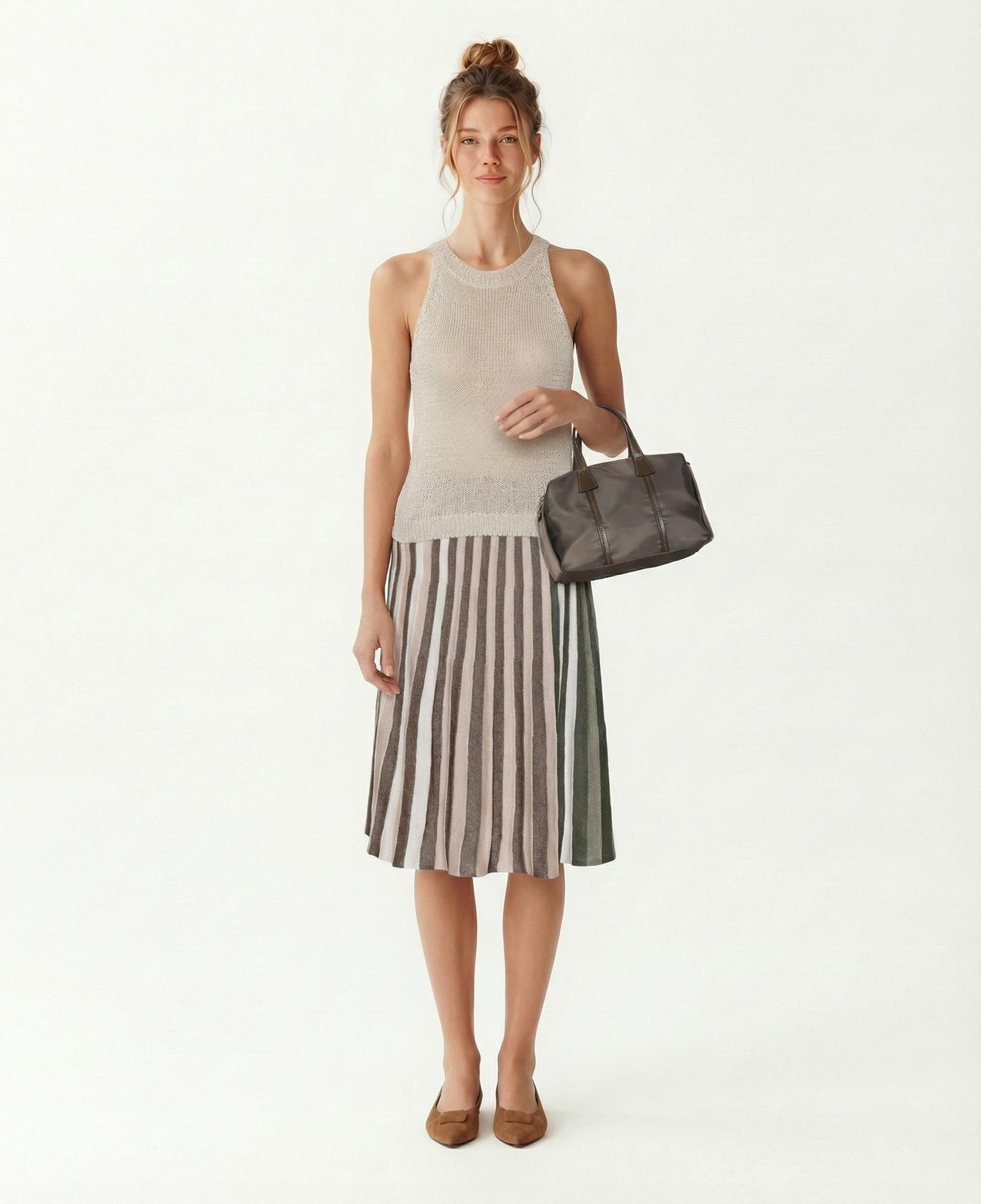 YARGICI Regular Halter Yaka Kolsuz Kazak