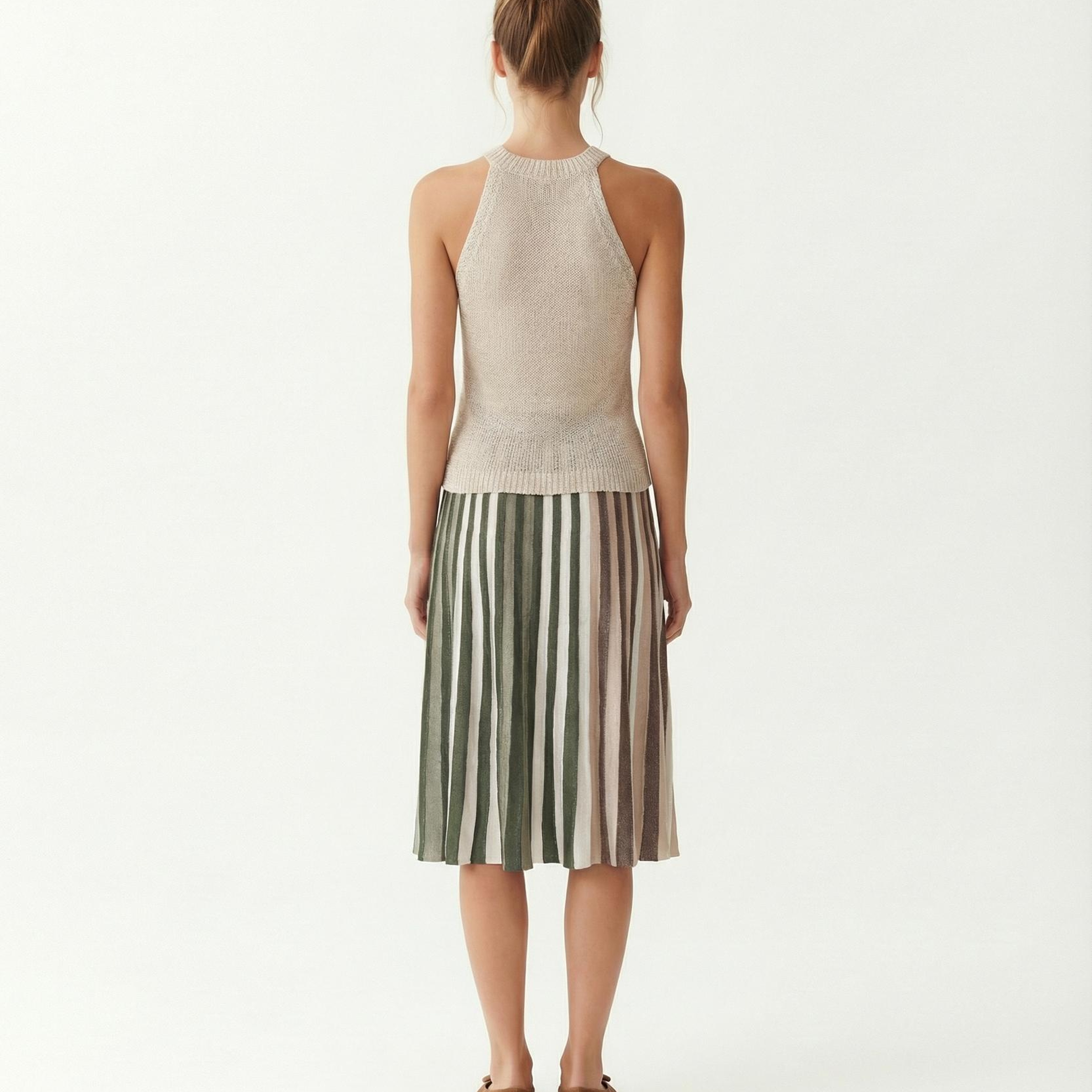 YARGICI Regular Halter Yaka Kolsuz Kazak