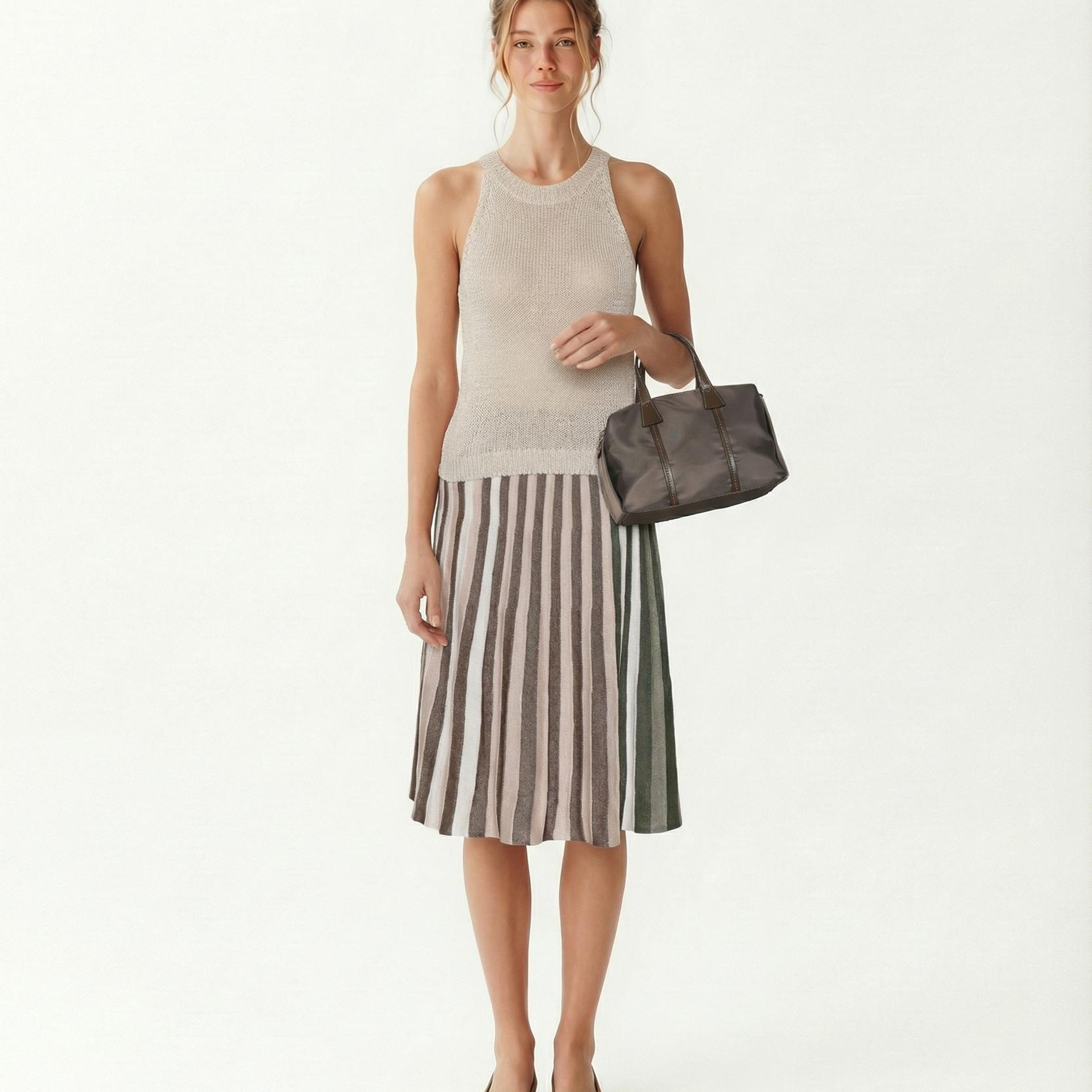 YARGICI Regular Halter Yaka Kolsuz Kazak