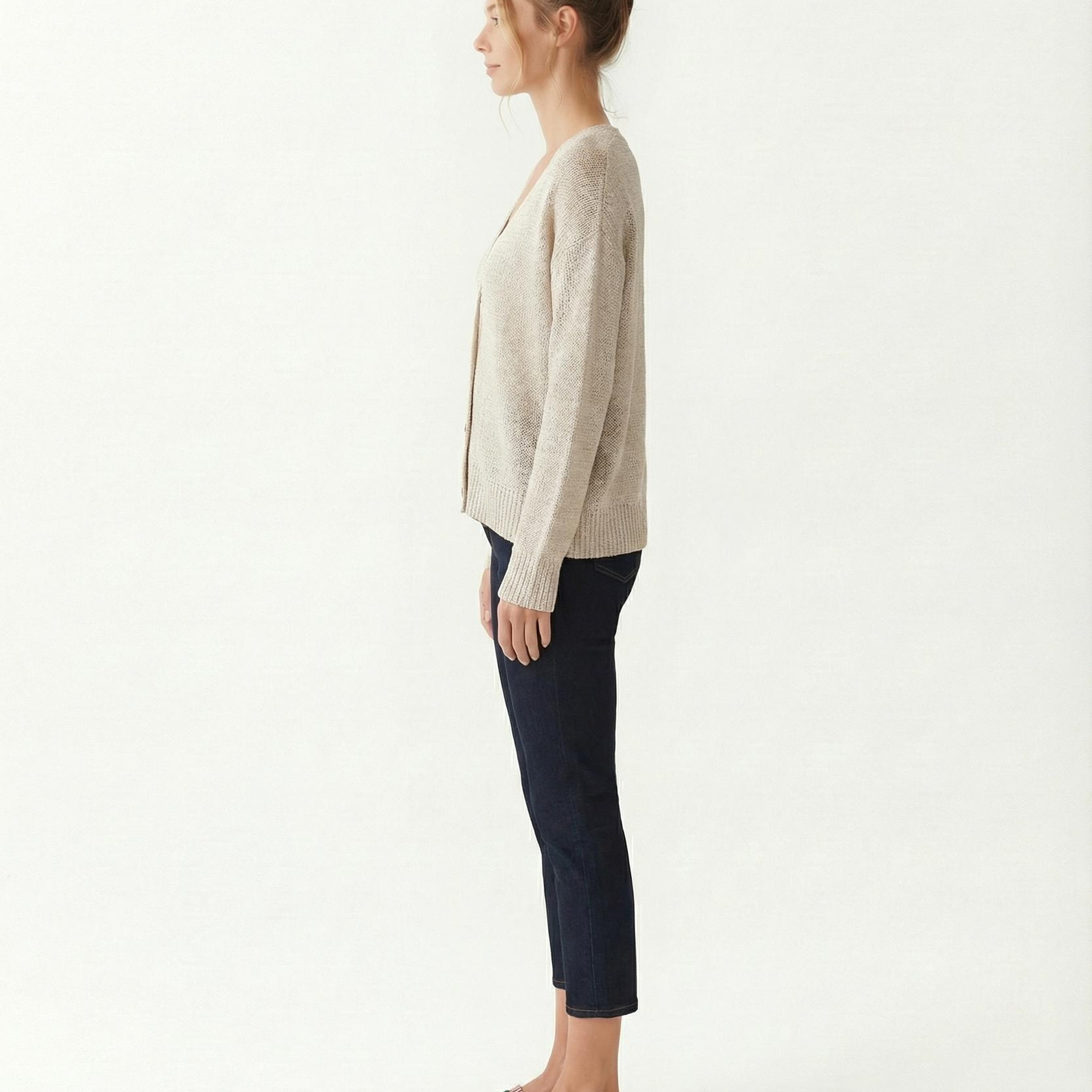 YARGICI Regular V Yaka Uzun Kol Hırka