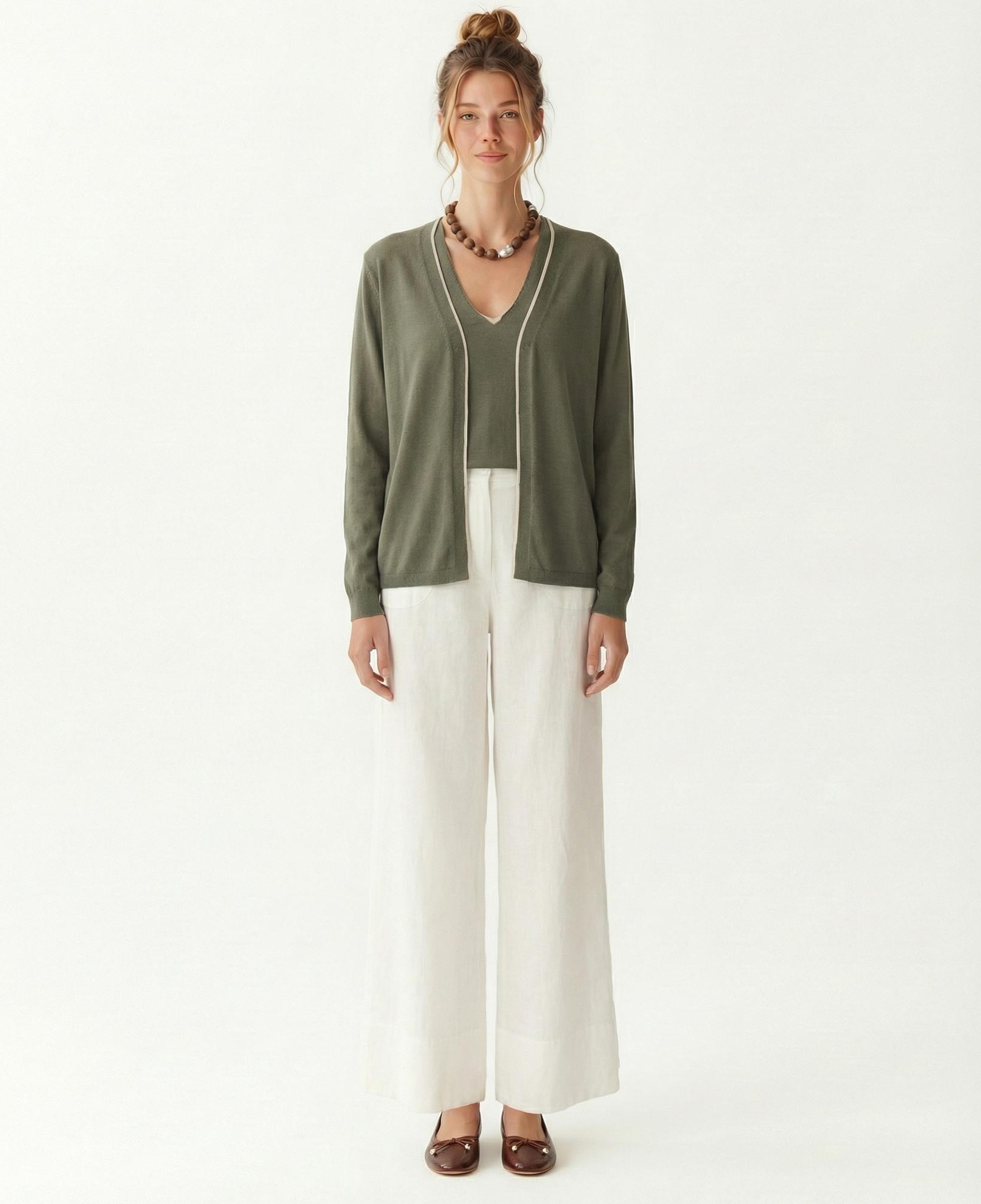 YARGICI Regular V Yaka Uzun Kol Hırka