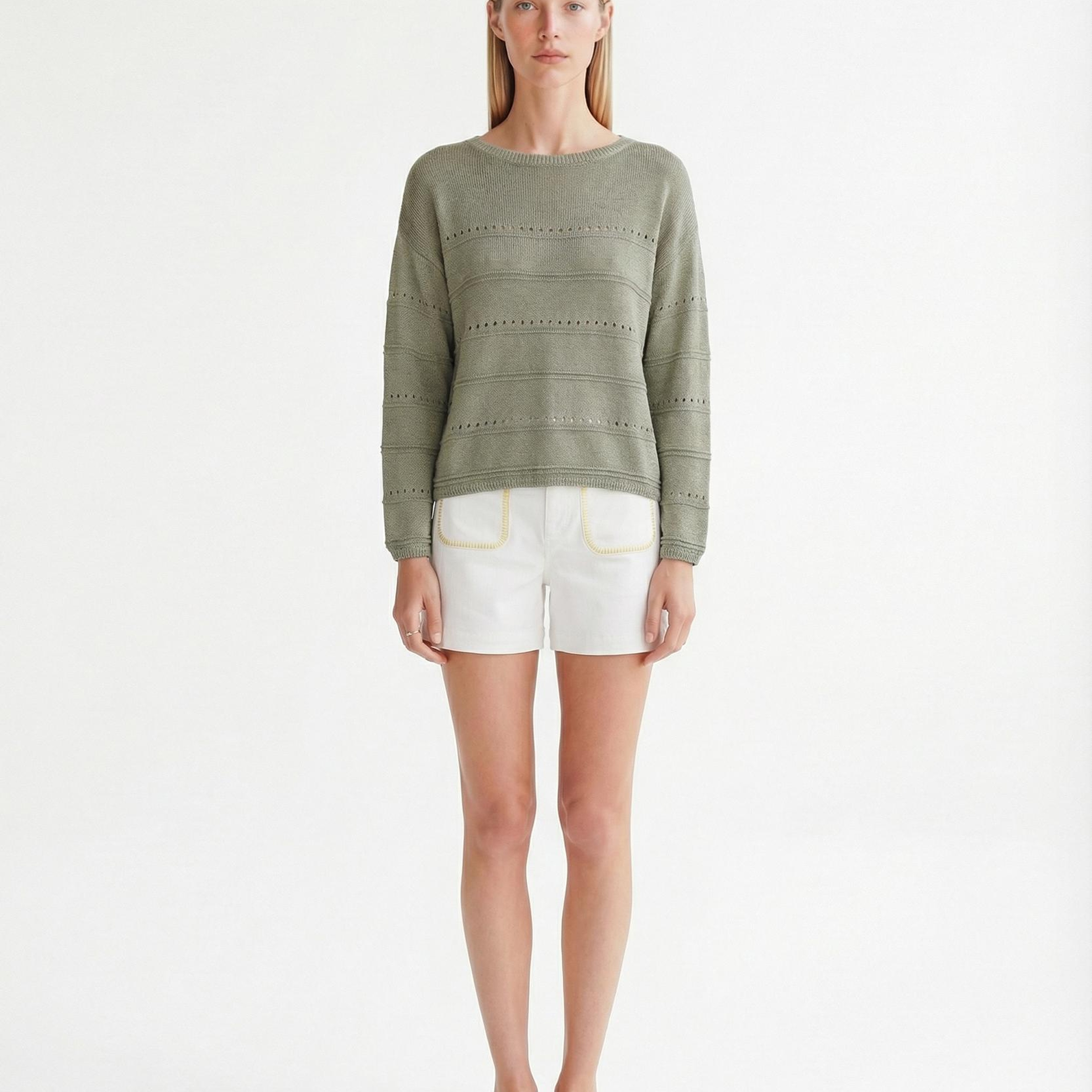 YARGICI Regular Kayık Yaka Uzun Kol Kazak