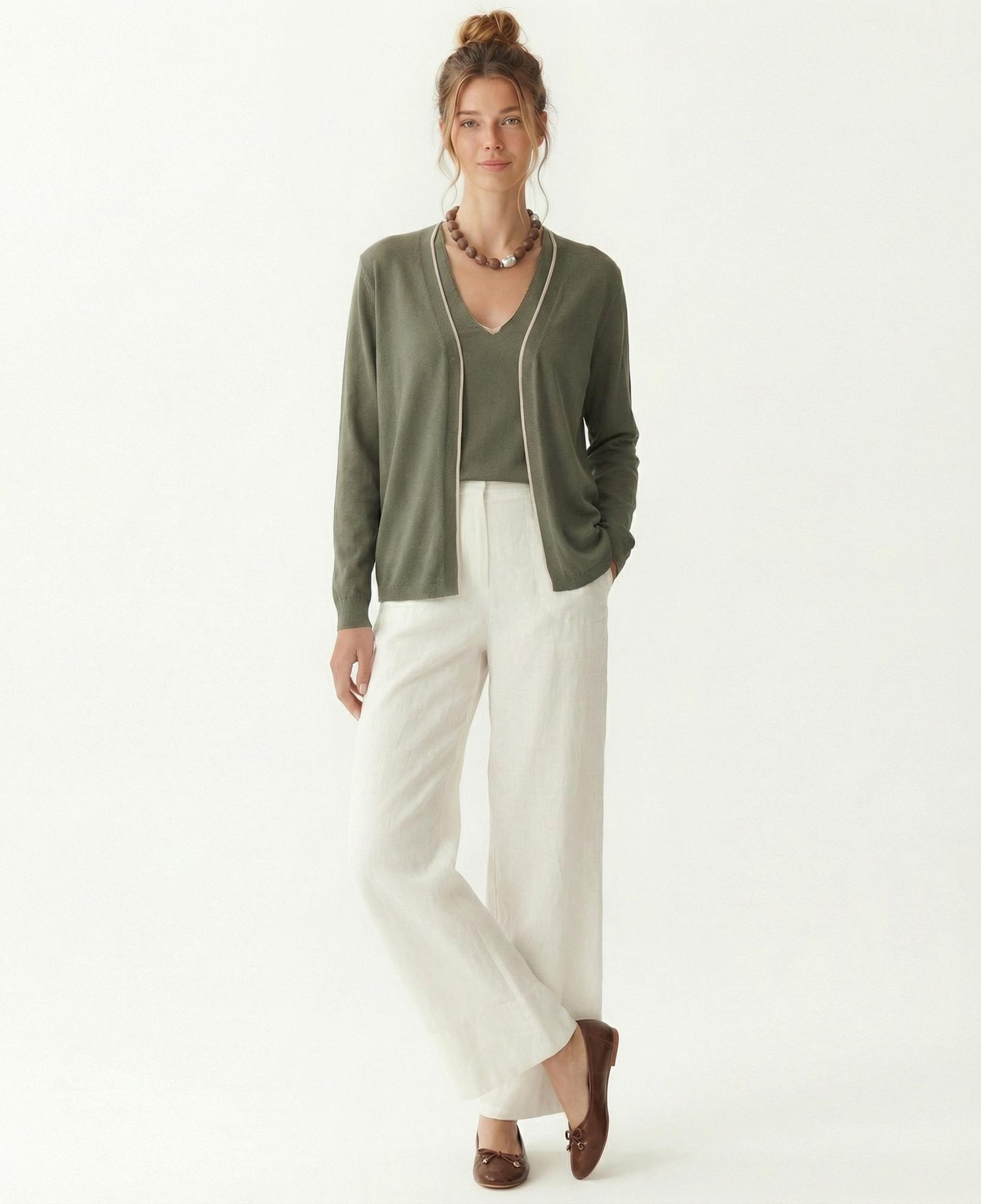 YARGICI Regular V Yaka Uzun Kol Hırka