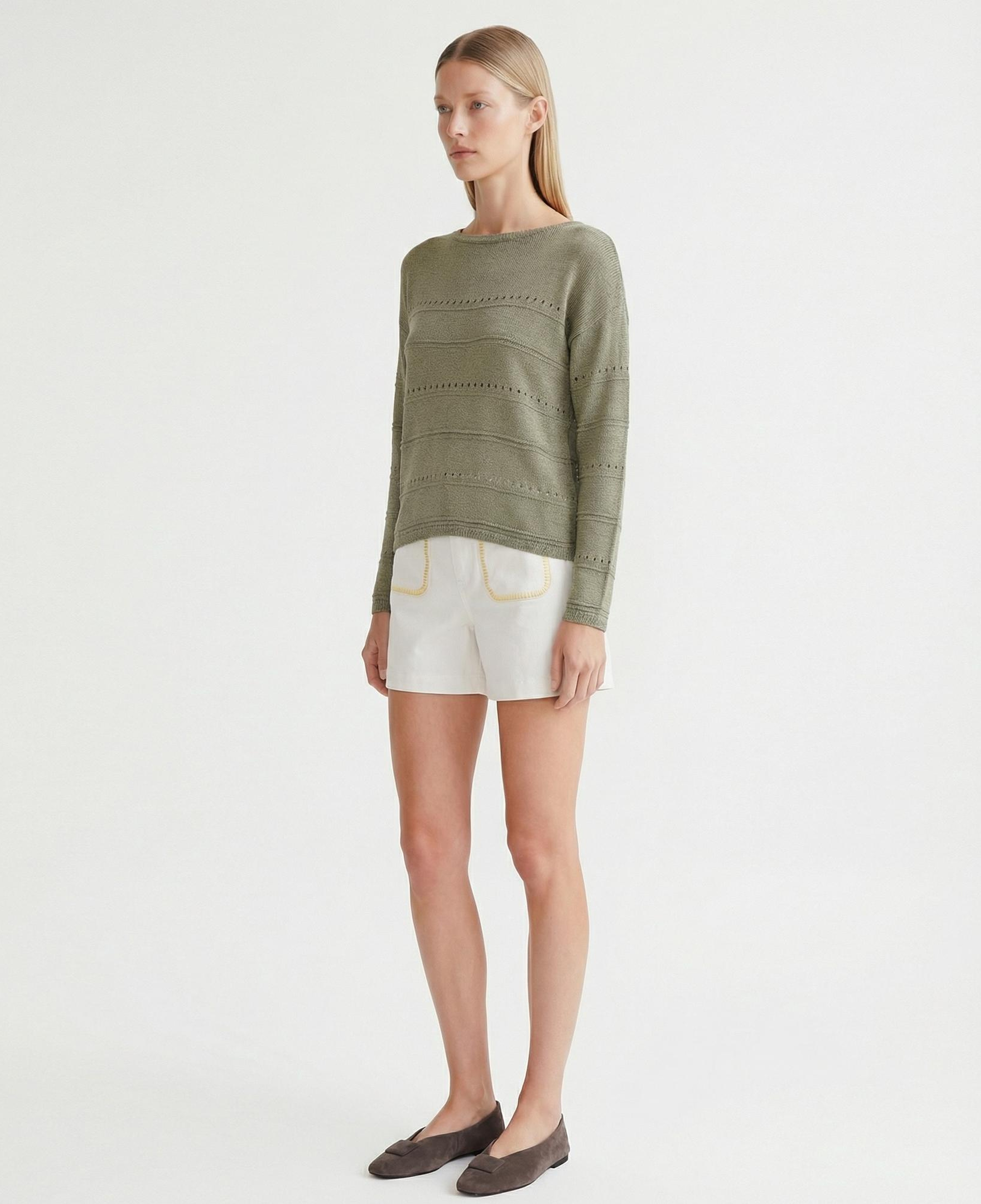 YARGICI Regular Kayık Yaka Uzun Kol Kazak