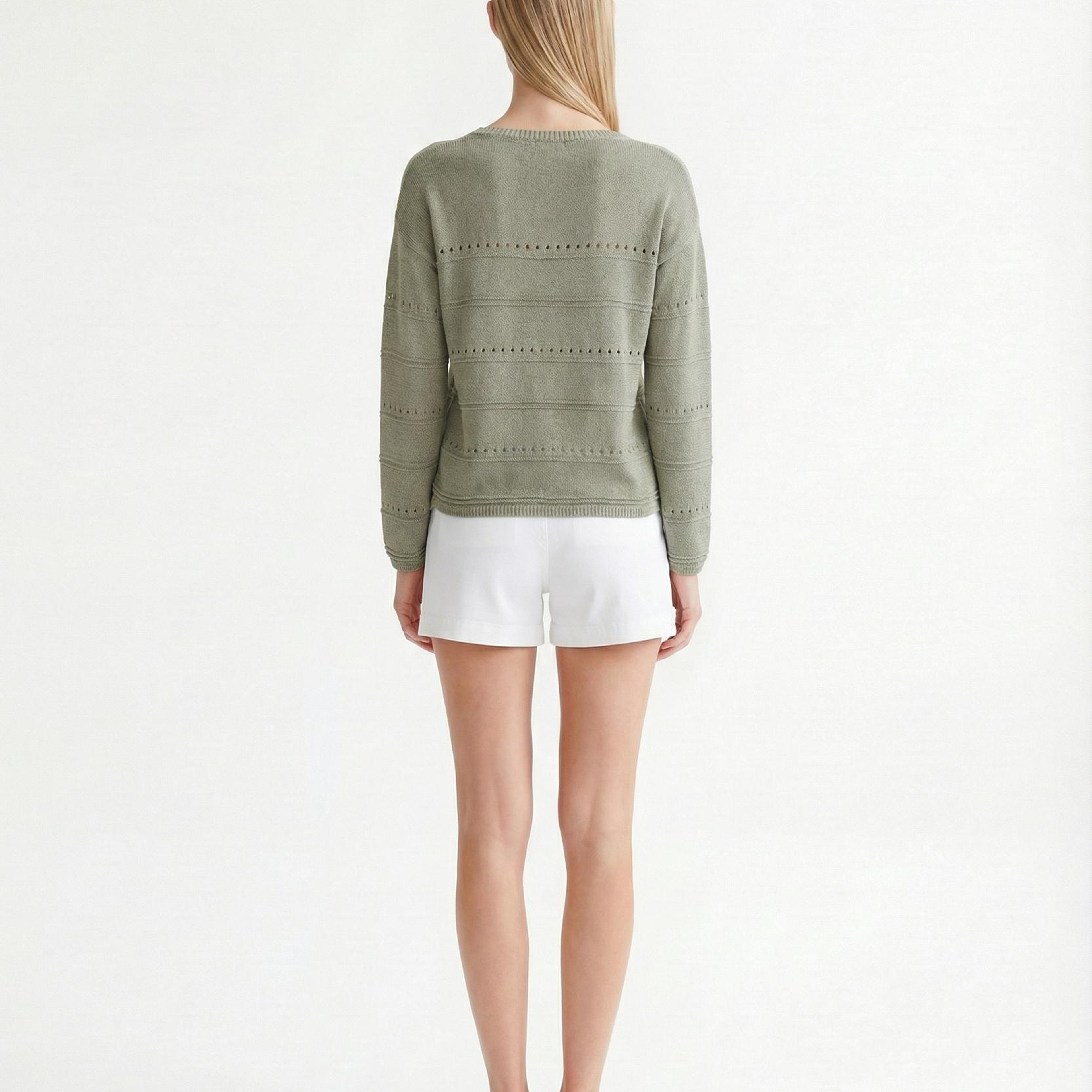 YARGICI Regular Kayık Yaka Uzun Kol Kazak