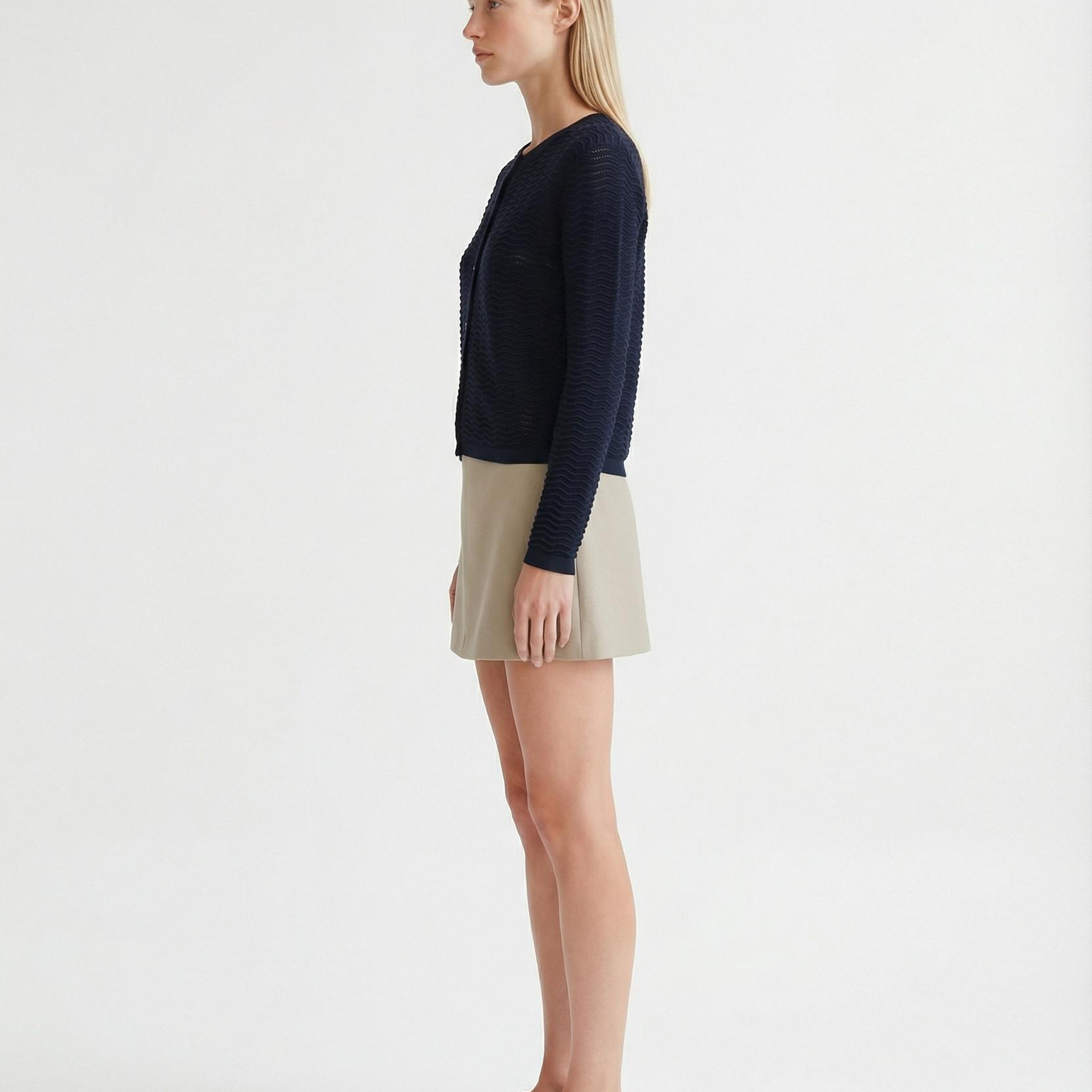 YARGICI Regular Bisiklet Yaka Uzun Kol Hırka