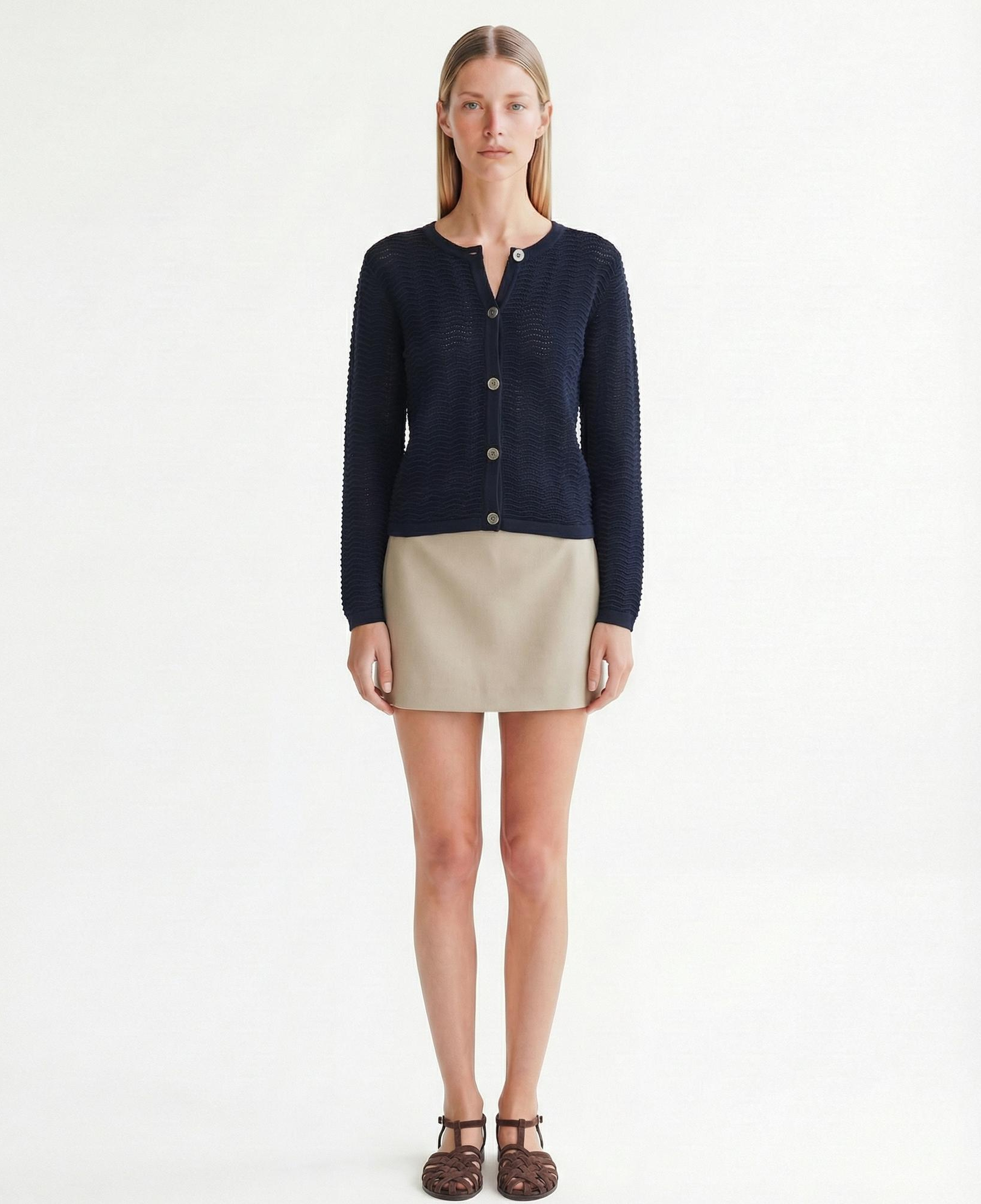 YARGICI Regular Bisiklet Yaka Uzun Kol Hırka