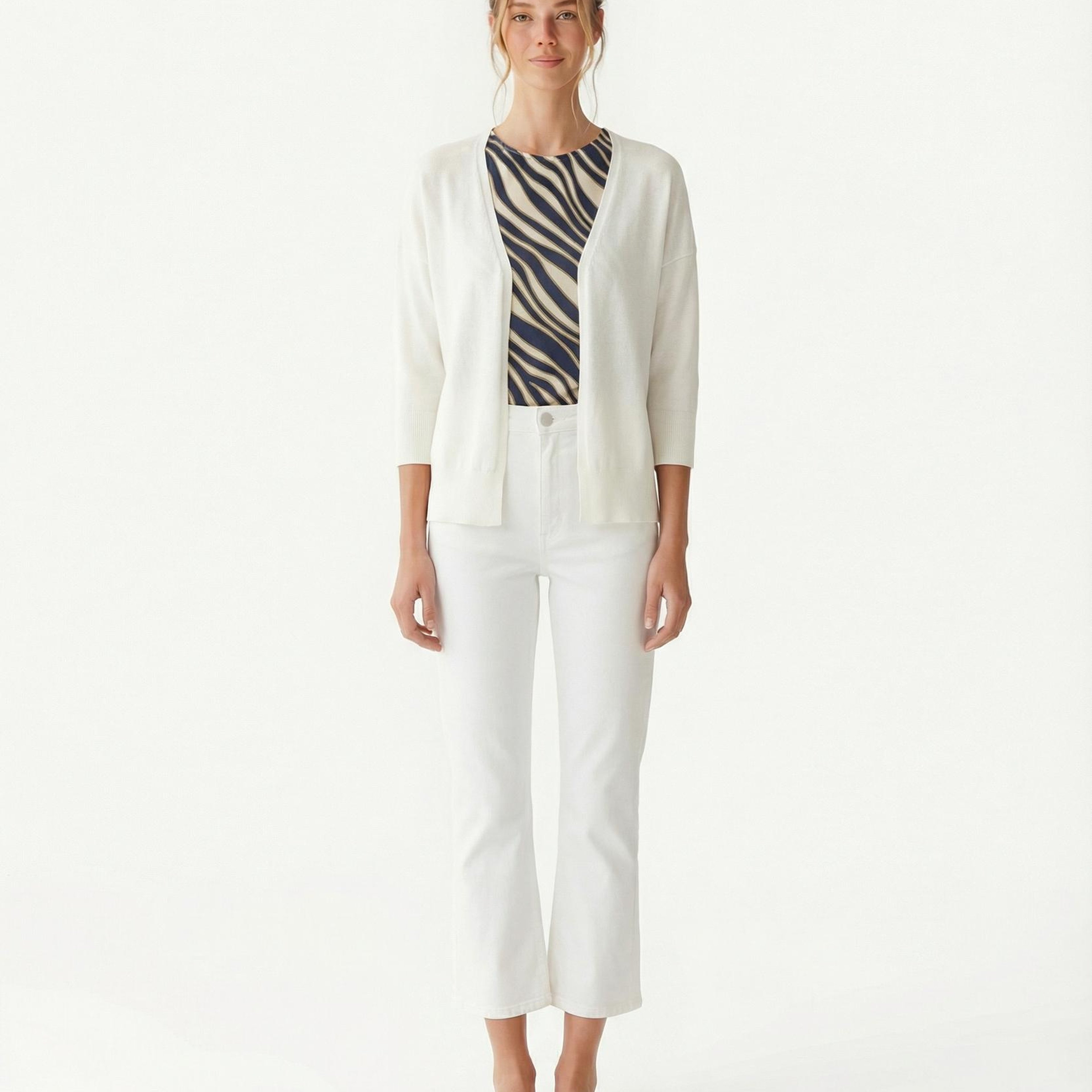 YARGICI Regular V Yaka 3/4 Kol Hırka