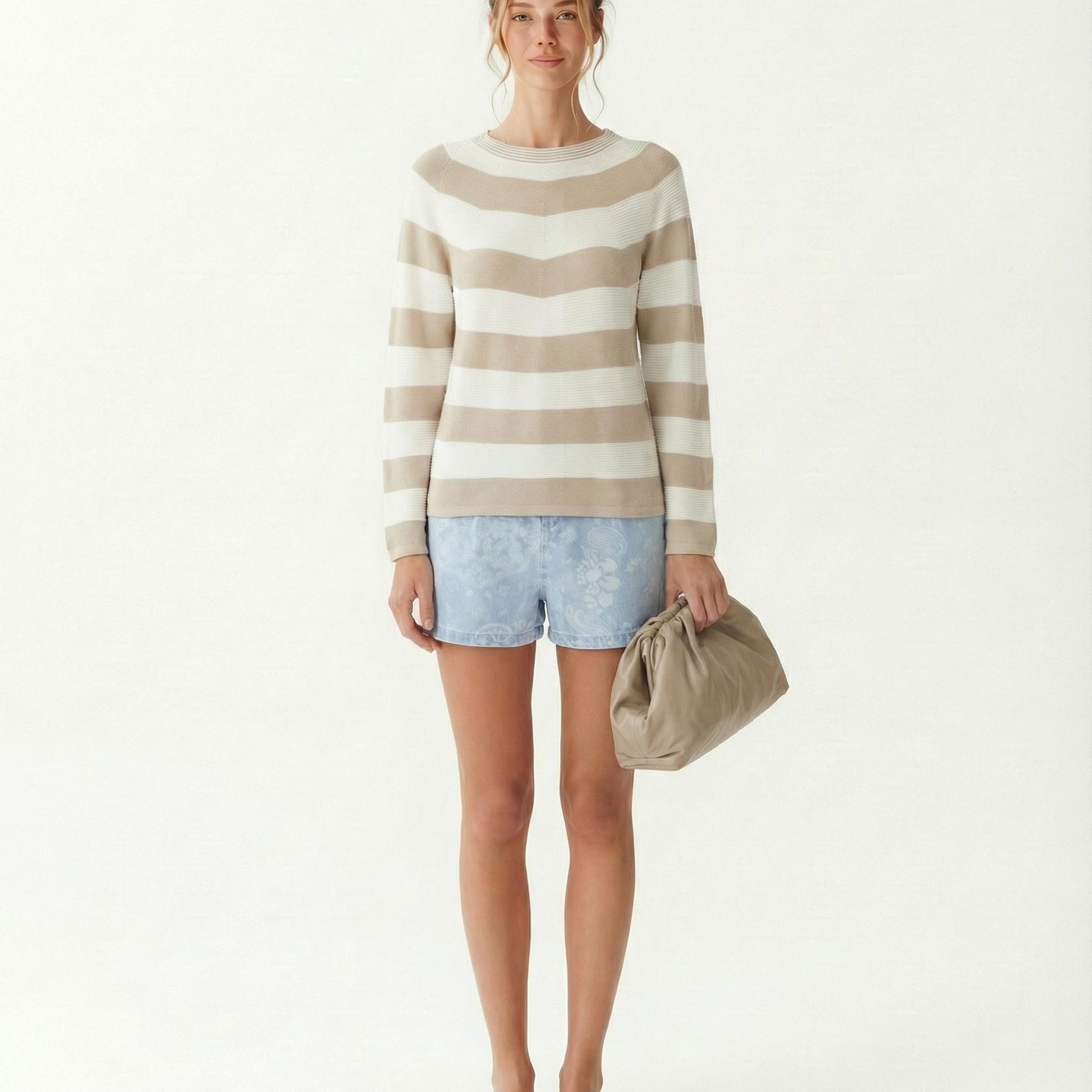 YARGICI Regular Kayık Yaka Uzun Kol Kazak