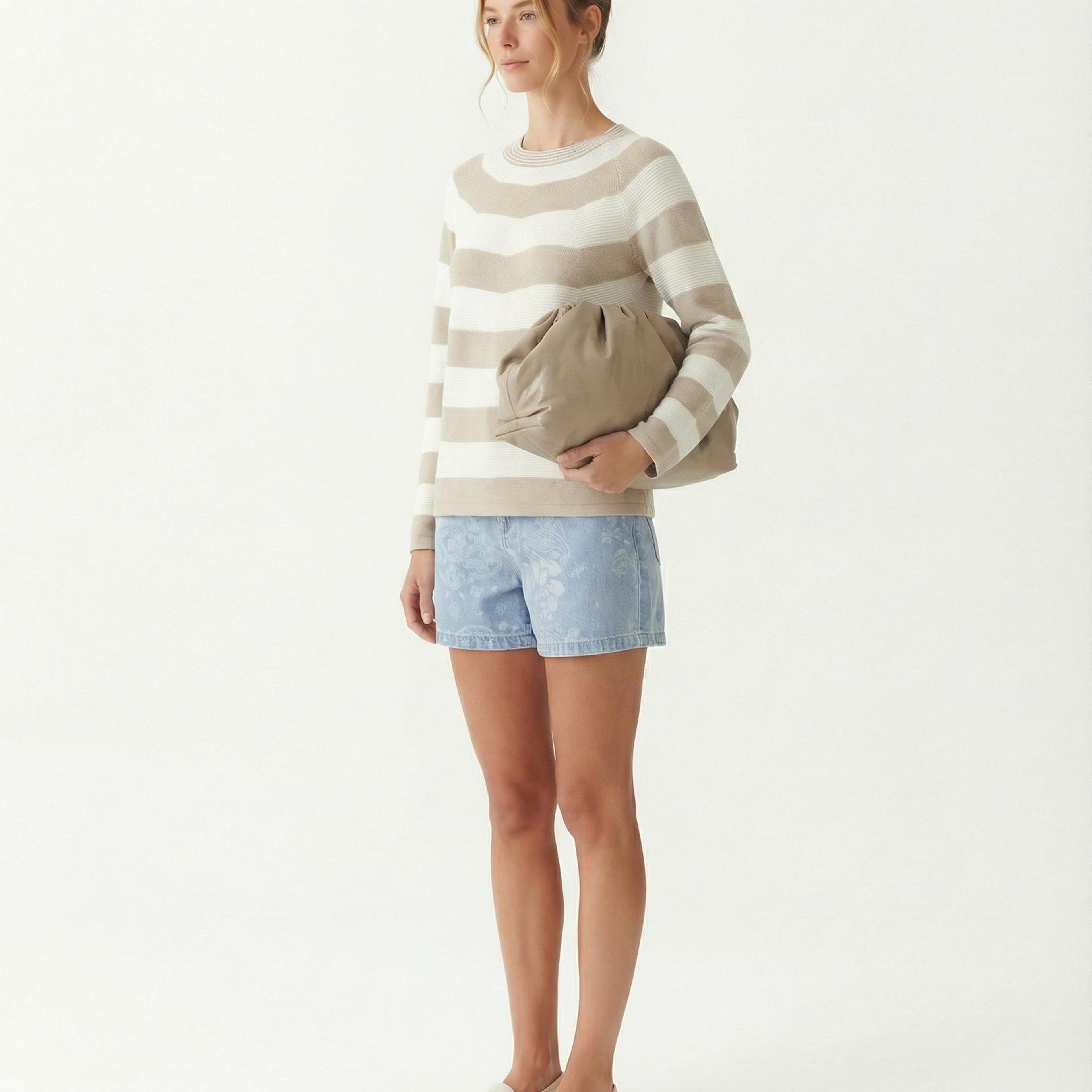 YARGICI Regular Kayık Yaka Uzun Kol Kazak