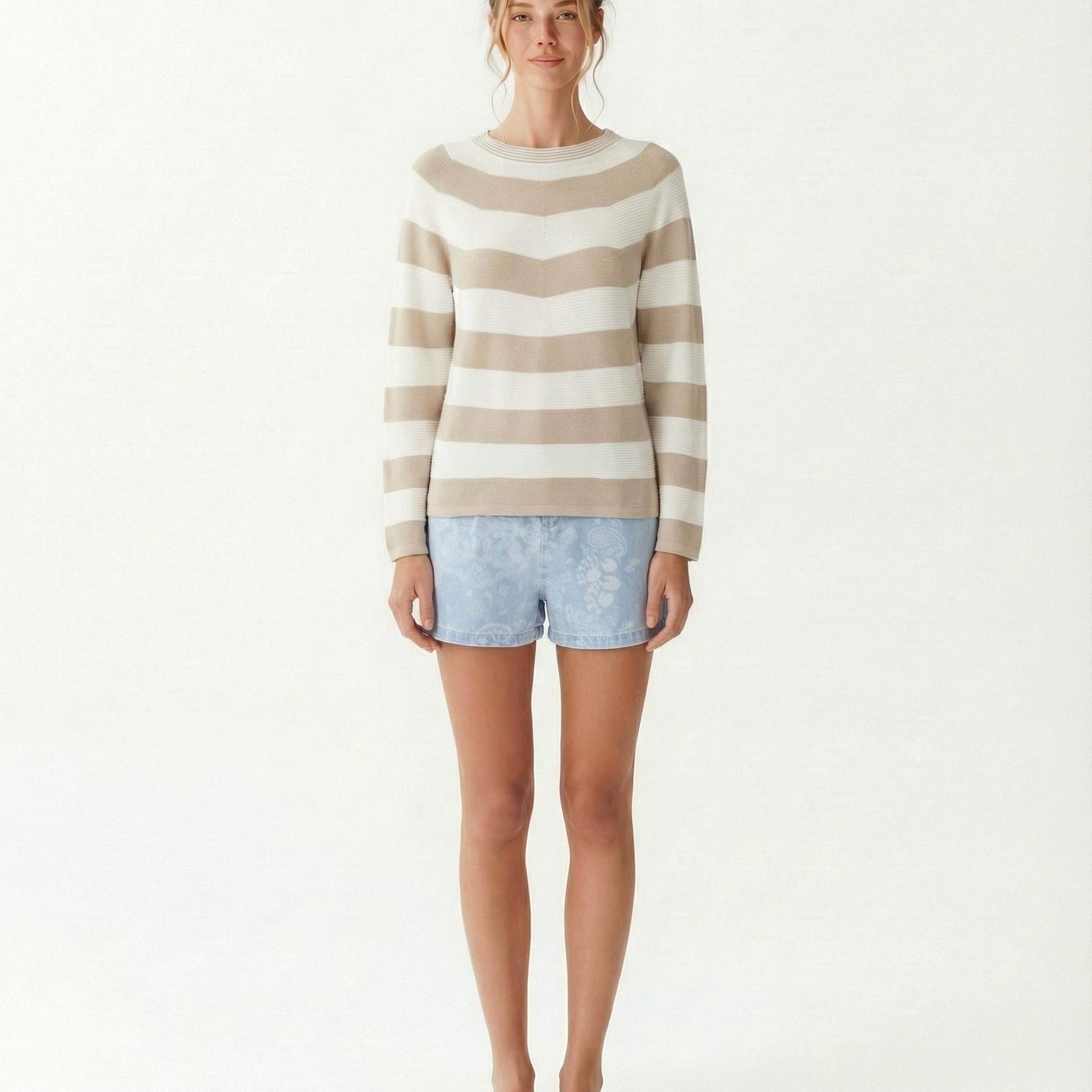 YARGICI Regular Kayık Yaka Uzun Kol Kazak