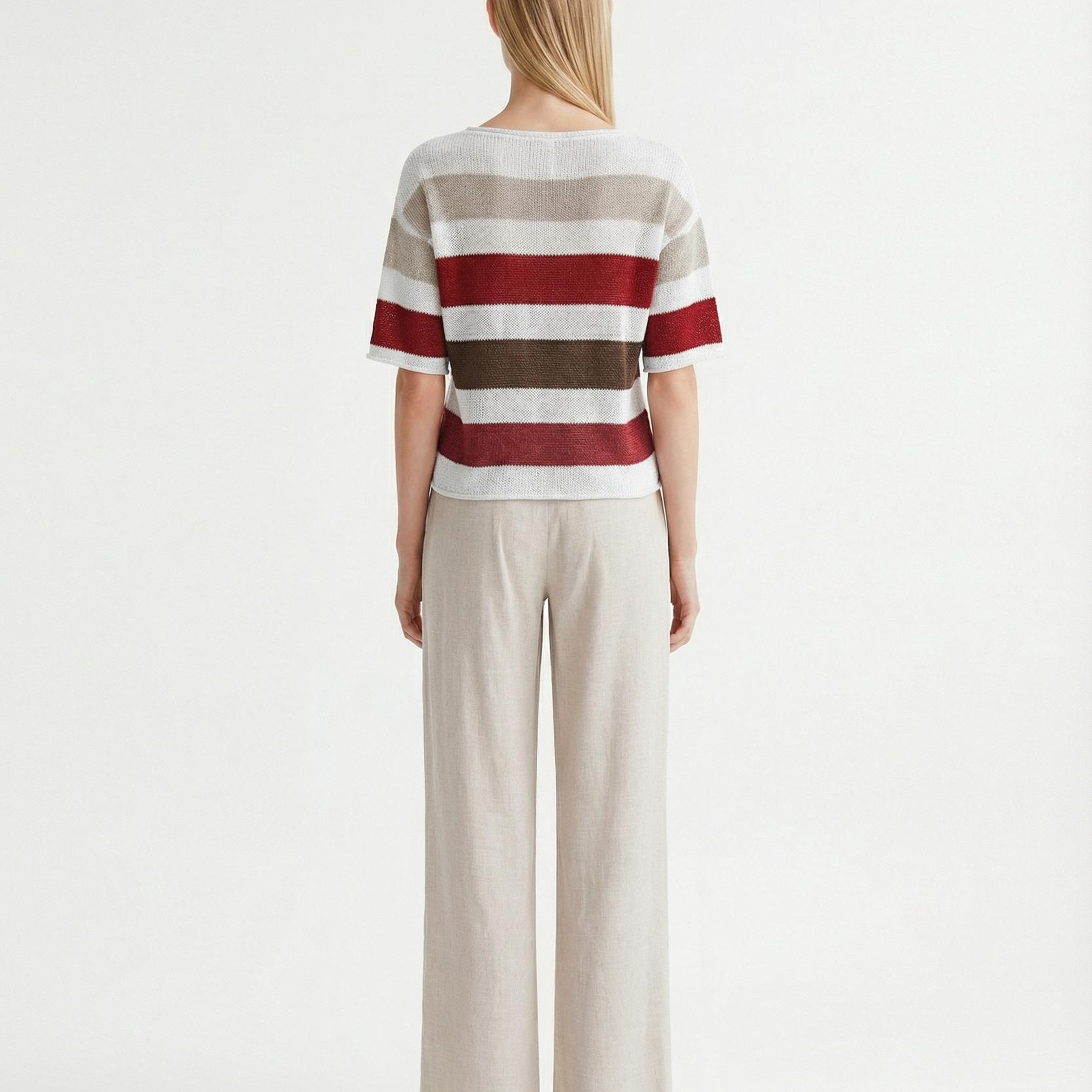 YARGICI Regular Bisiklet Yaka 3/4 Kol Kazak