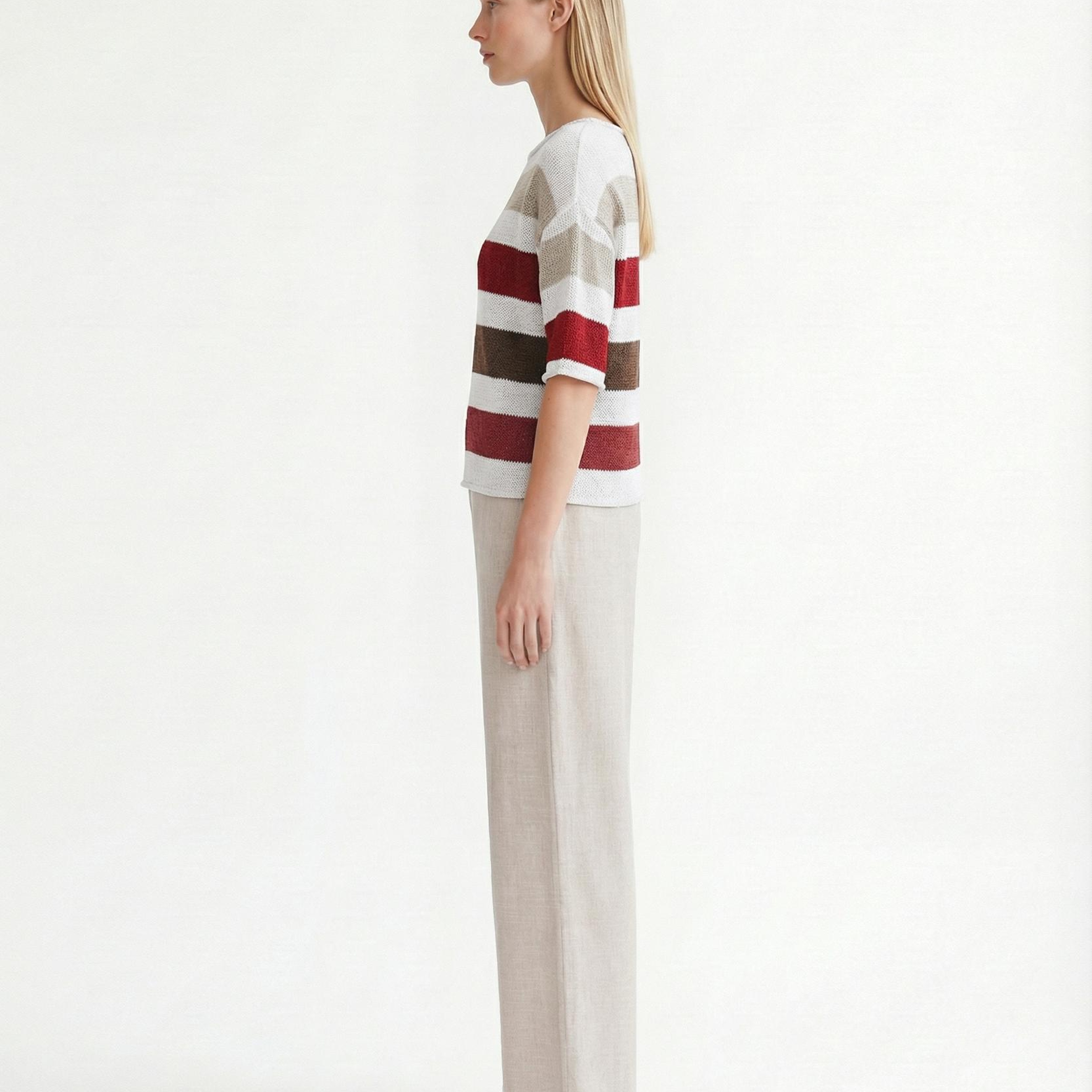 YARGICI Regular Bisiklet Yaka 3/4 Kol Kazak