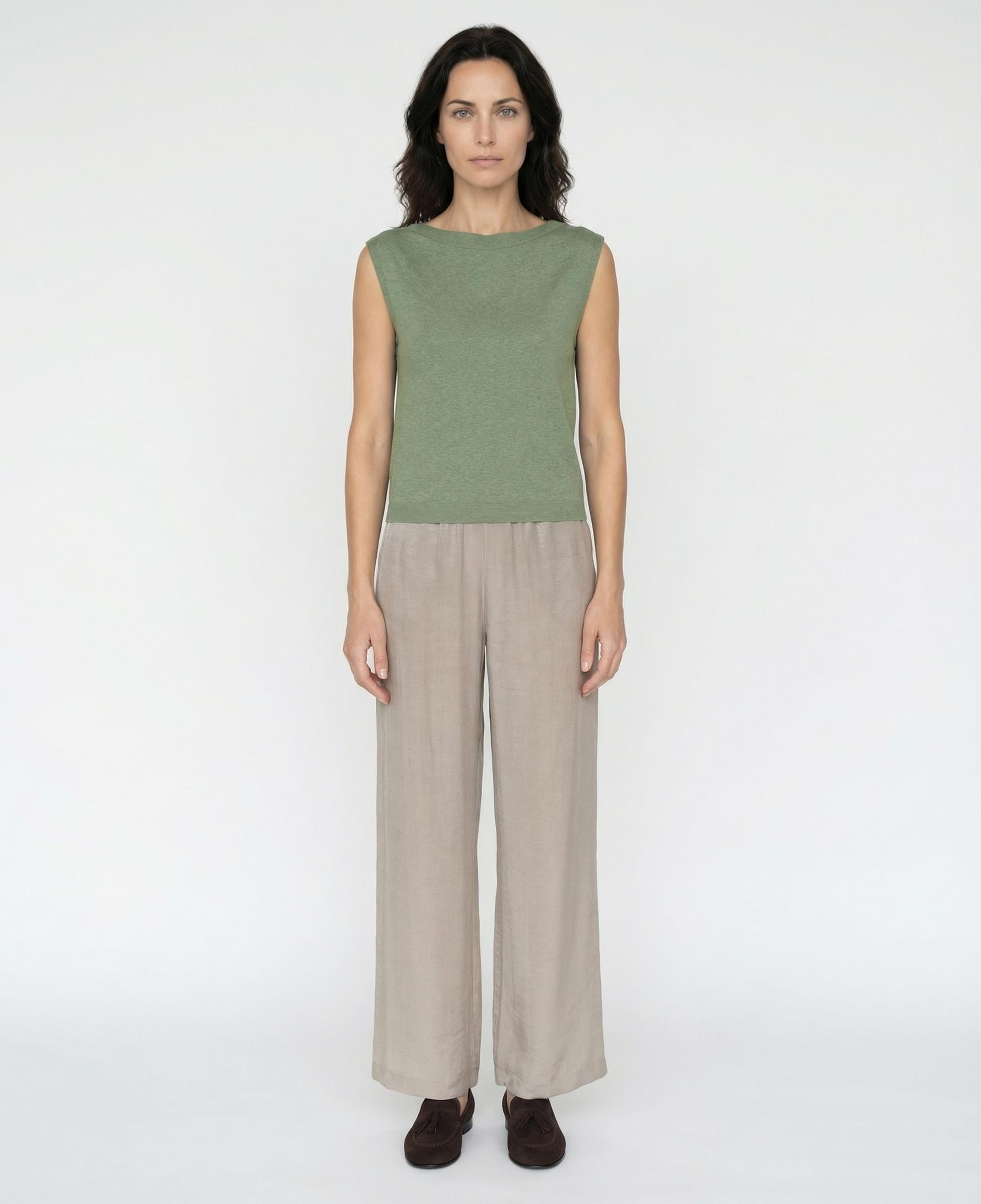 YARGICI Regular Kayık Yaka Düşük Omuz Kol Kazak