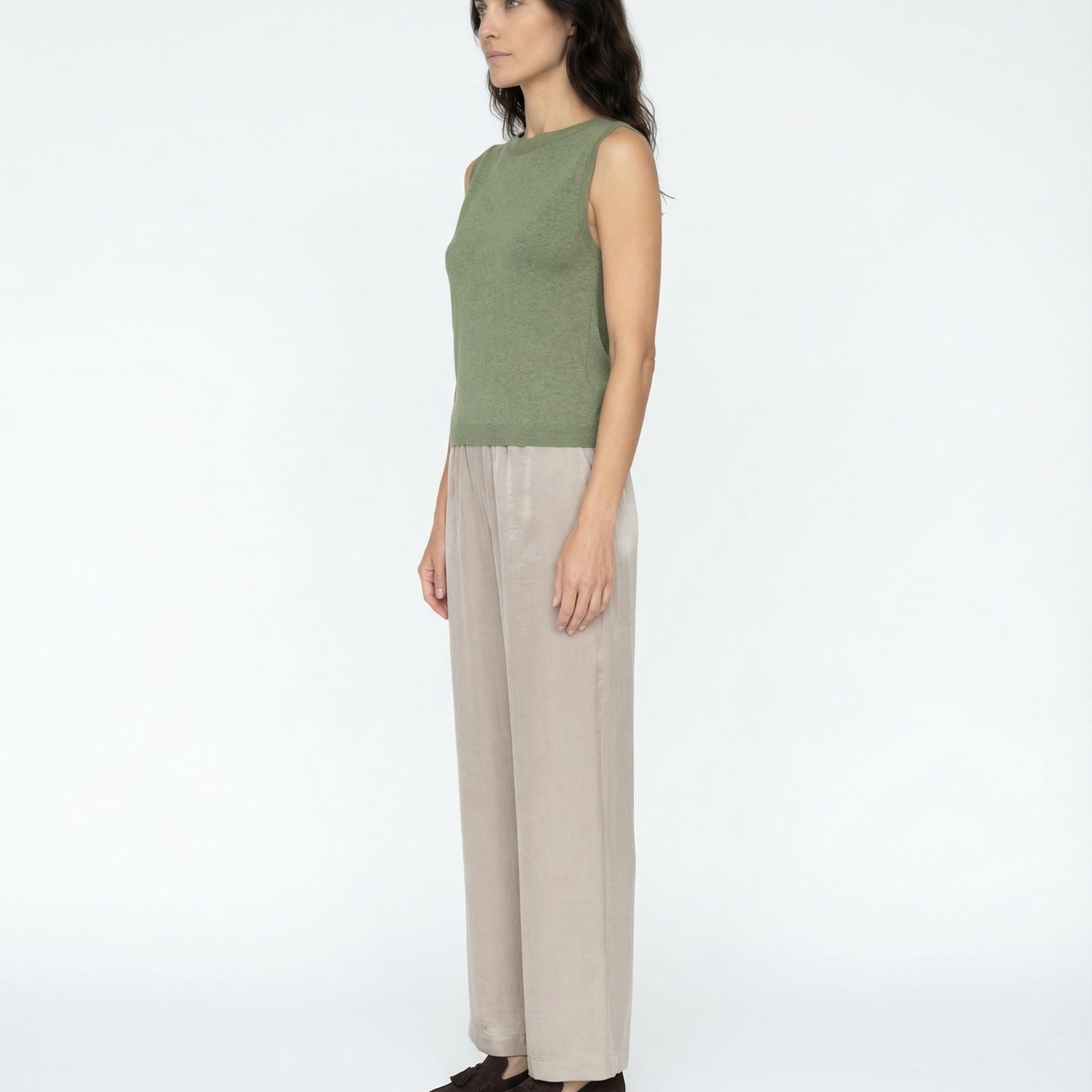 YARGICI Regular Kayık Yaka Düşük Omuz Kol Kazak