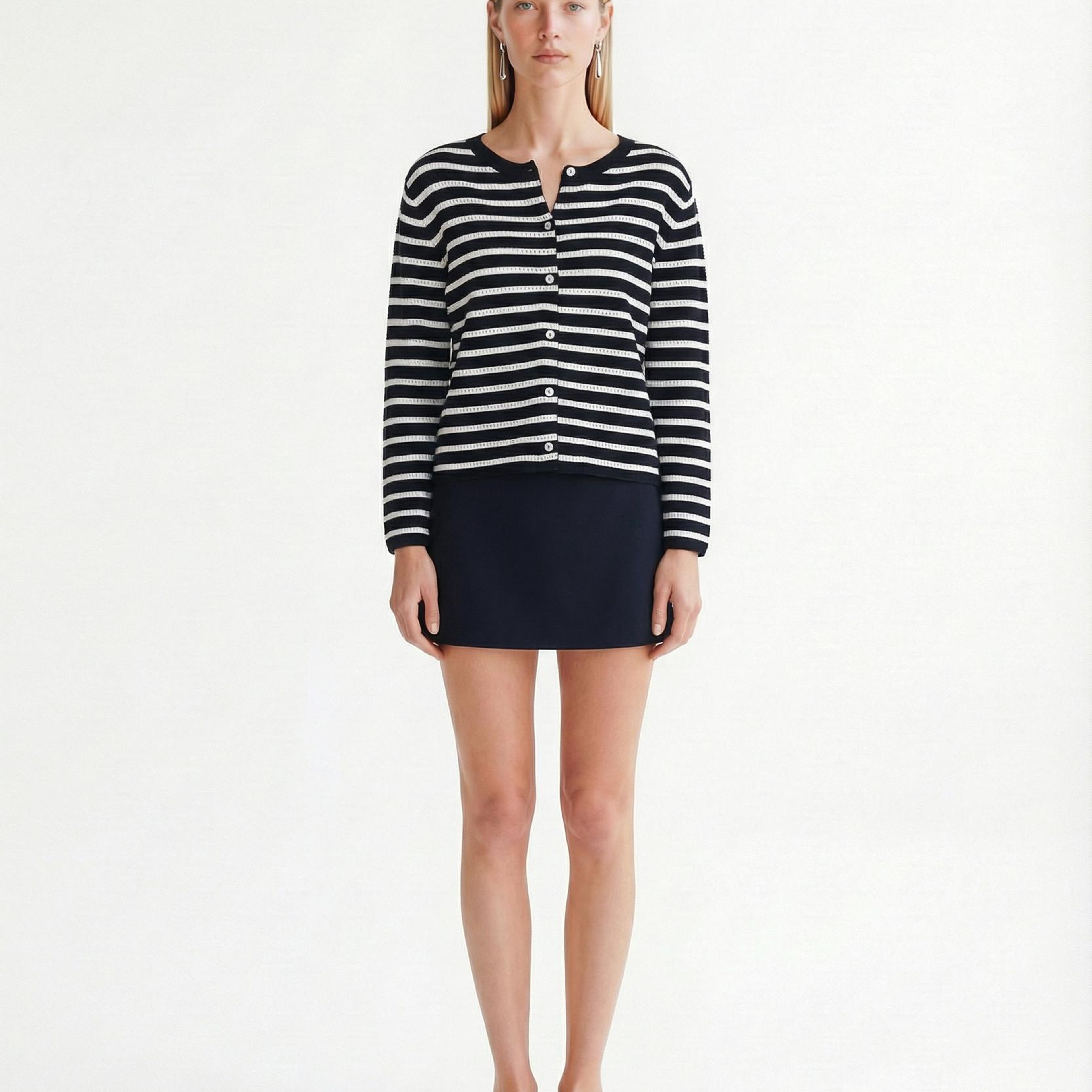 YARGICI Regular Bisiklet Yaka Uzun Kol Hırka