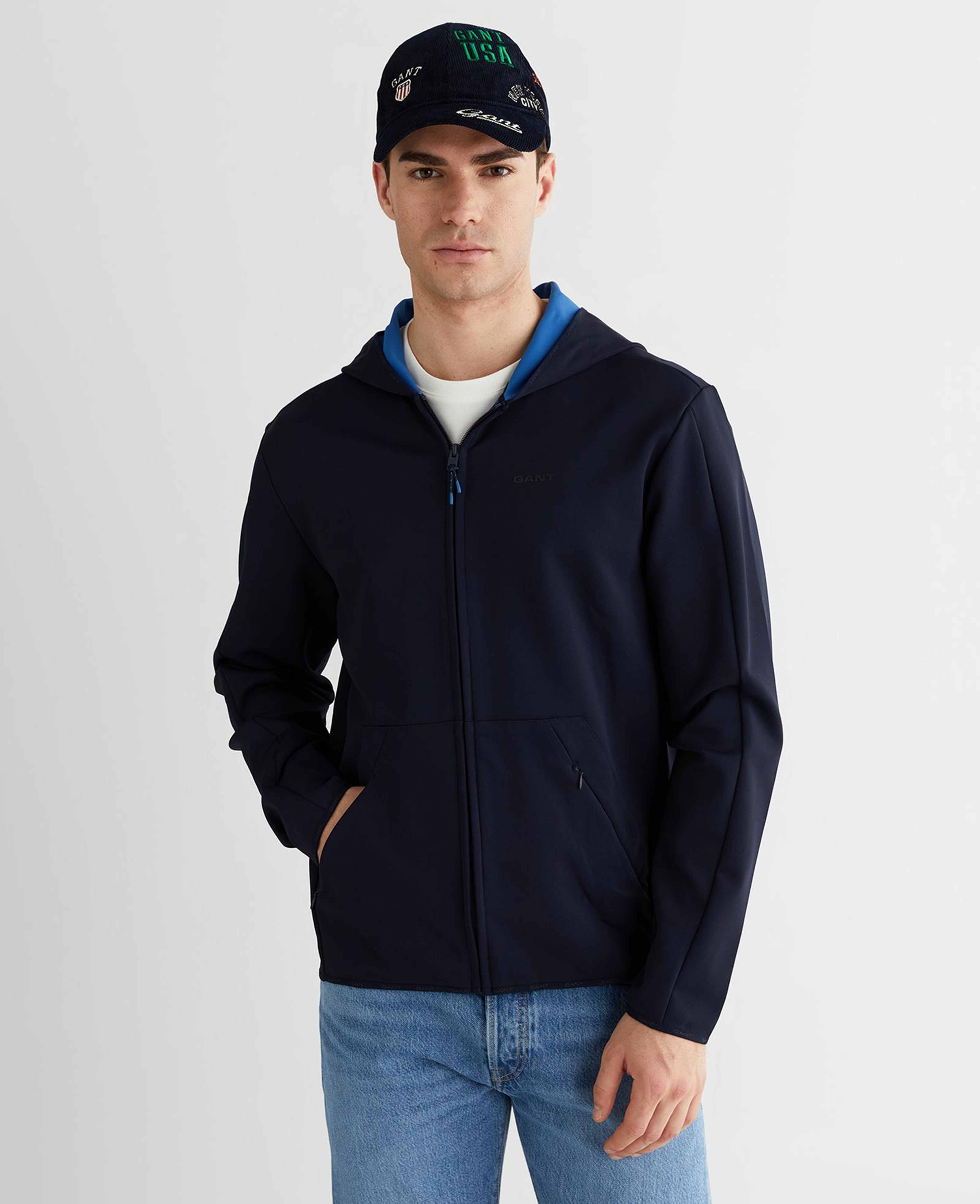 GANT Erkek Lacivert Regular Fit Fermuarlı Ceket