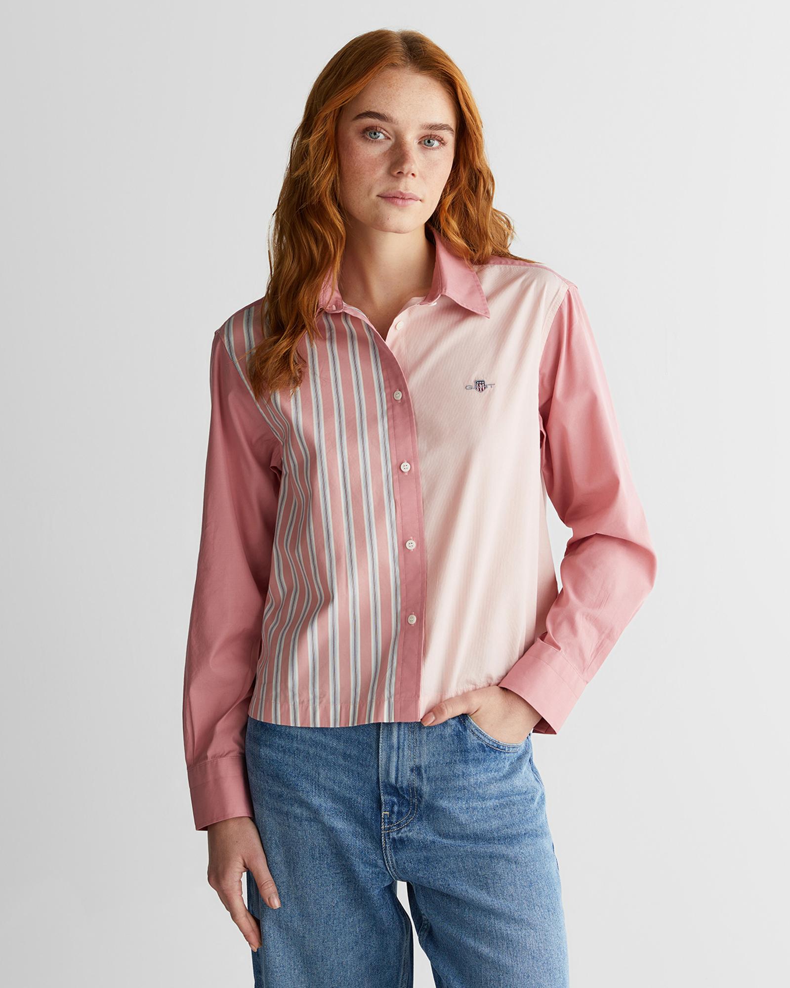 GANT Kadın Pembe Regular Fit Düğmeli Gömlek