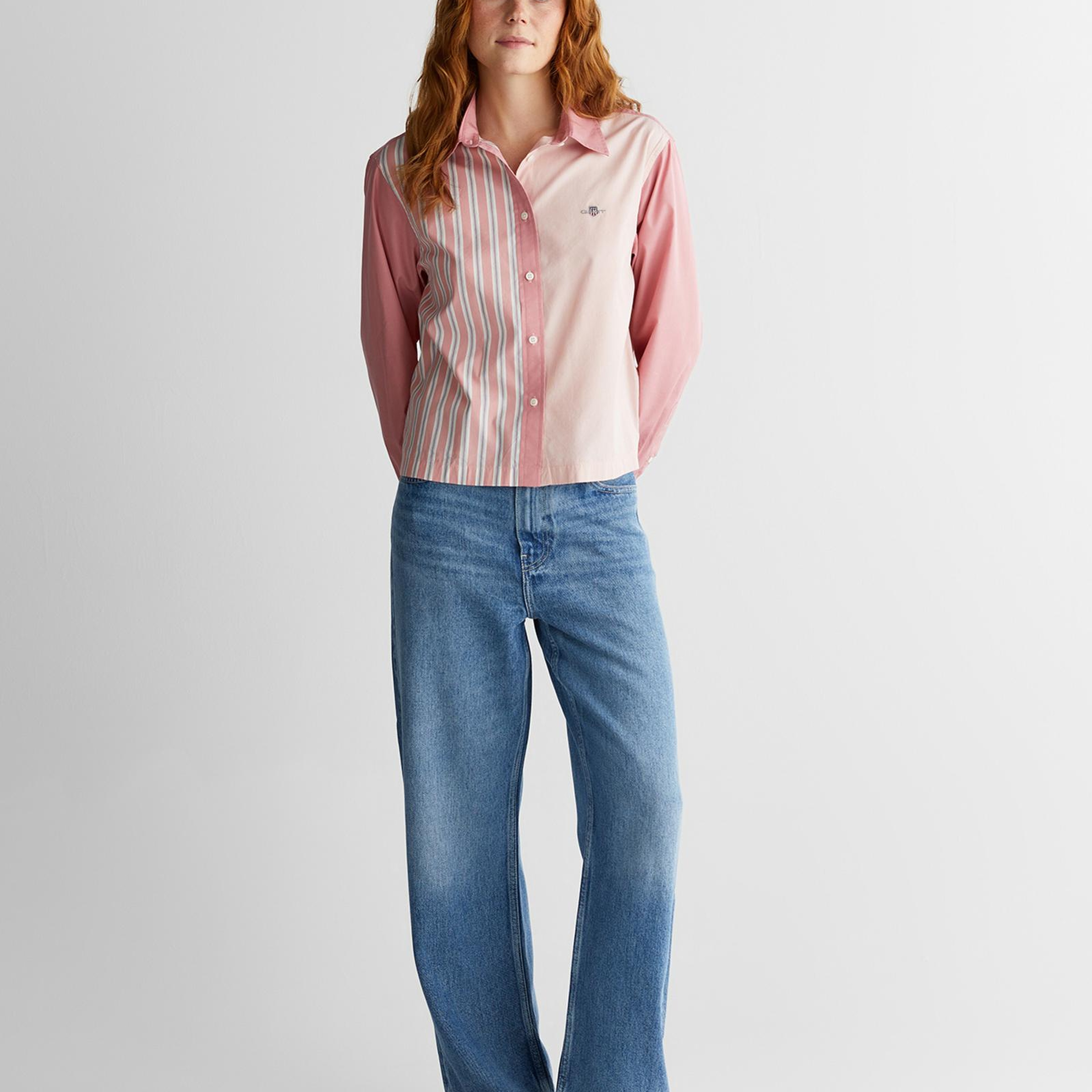 GANT Kadın Pembe Regular Fit Düğmeli Gömlek