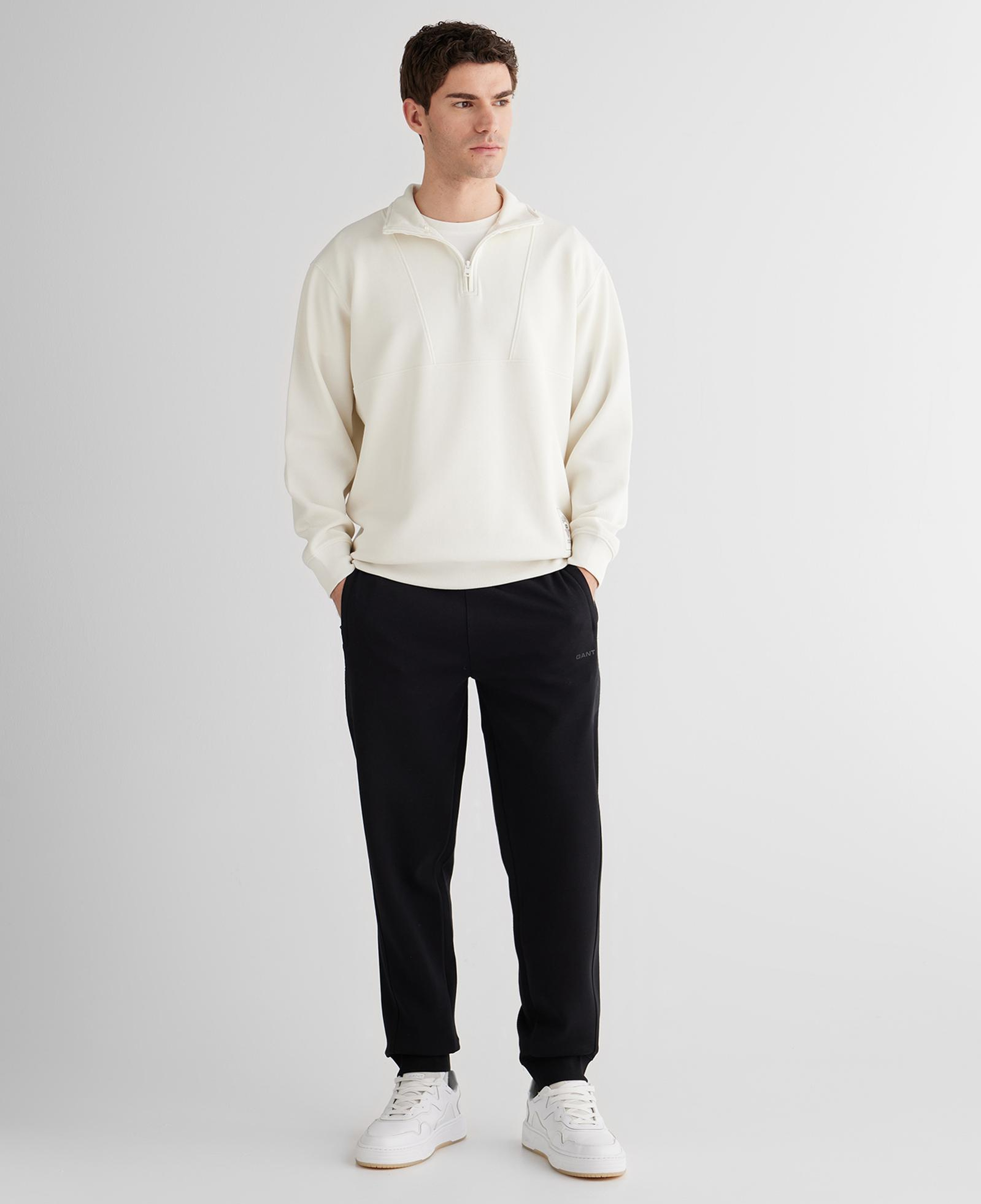 GANT Erkek Krem Relaxed Fit Sweatshirt
