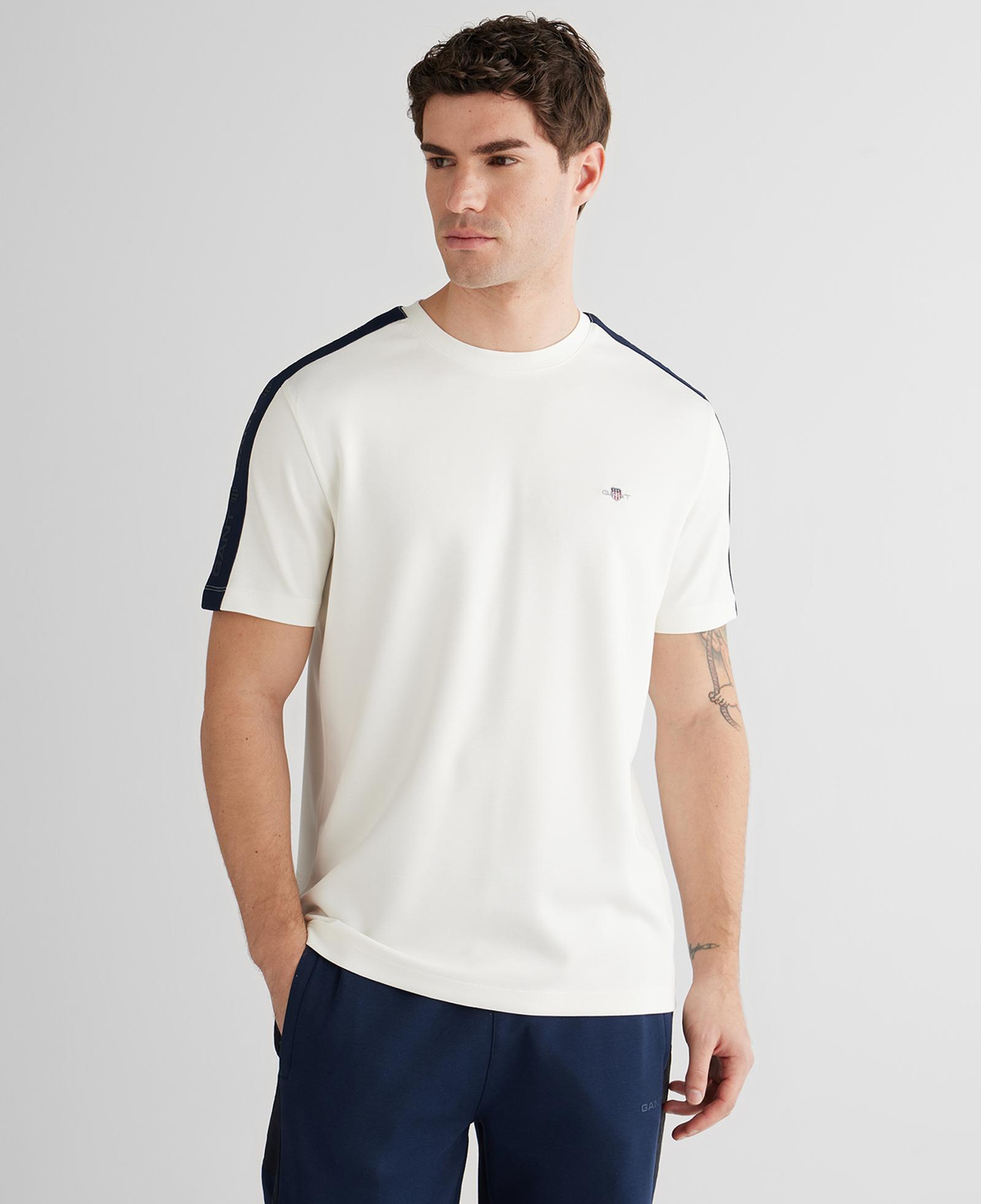 GANT Erkek Beyaz Regular Fit T-Shirt