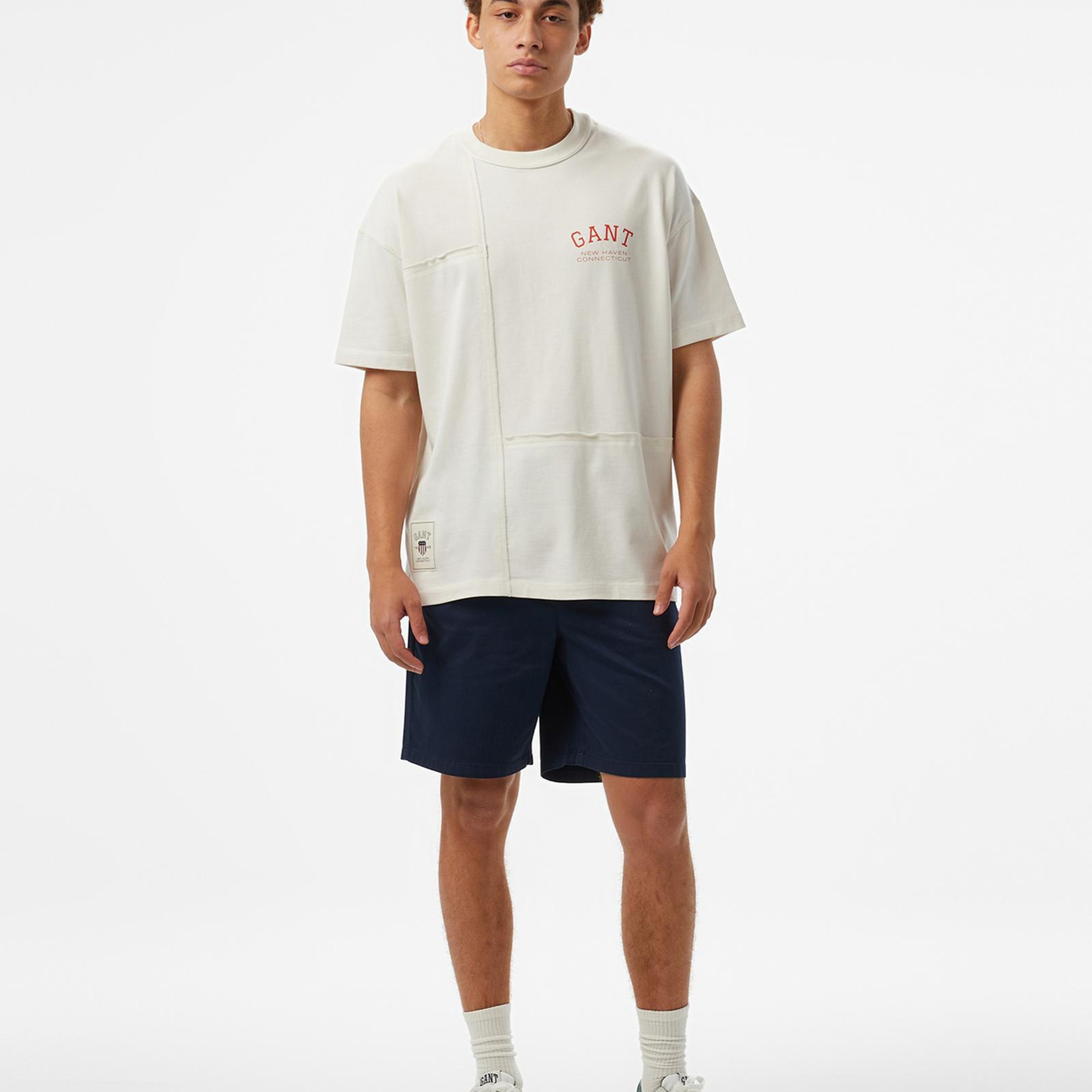 GANT Erkek Beyaz T-Shirt