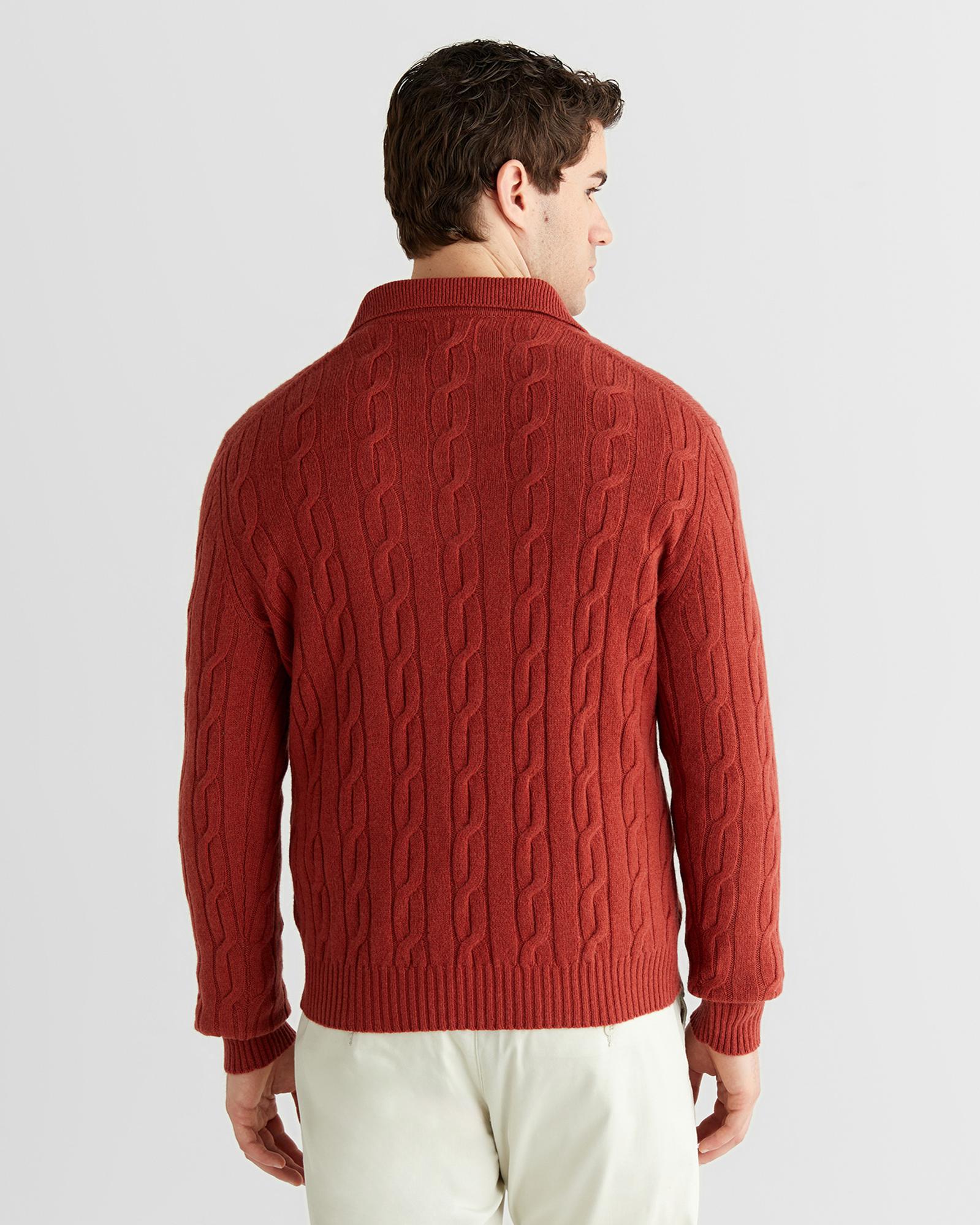 GANT Erkek Kırmızı Regular Fit Polo Yaka Triko