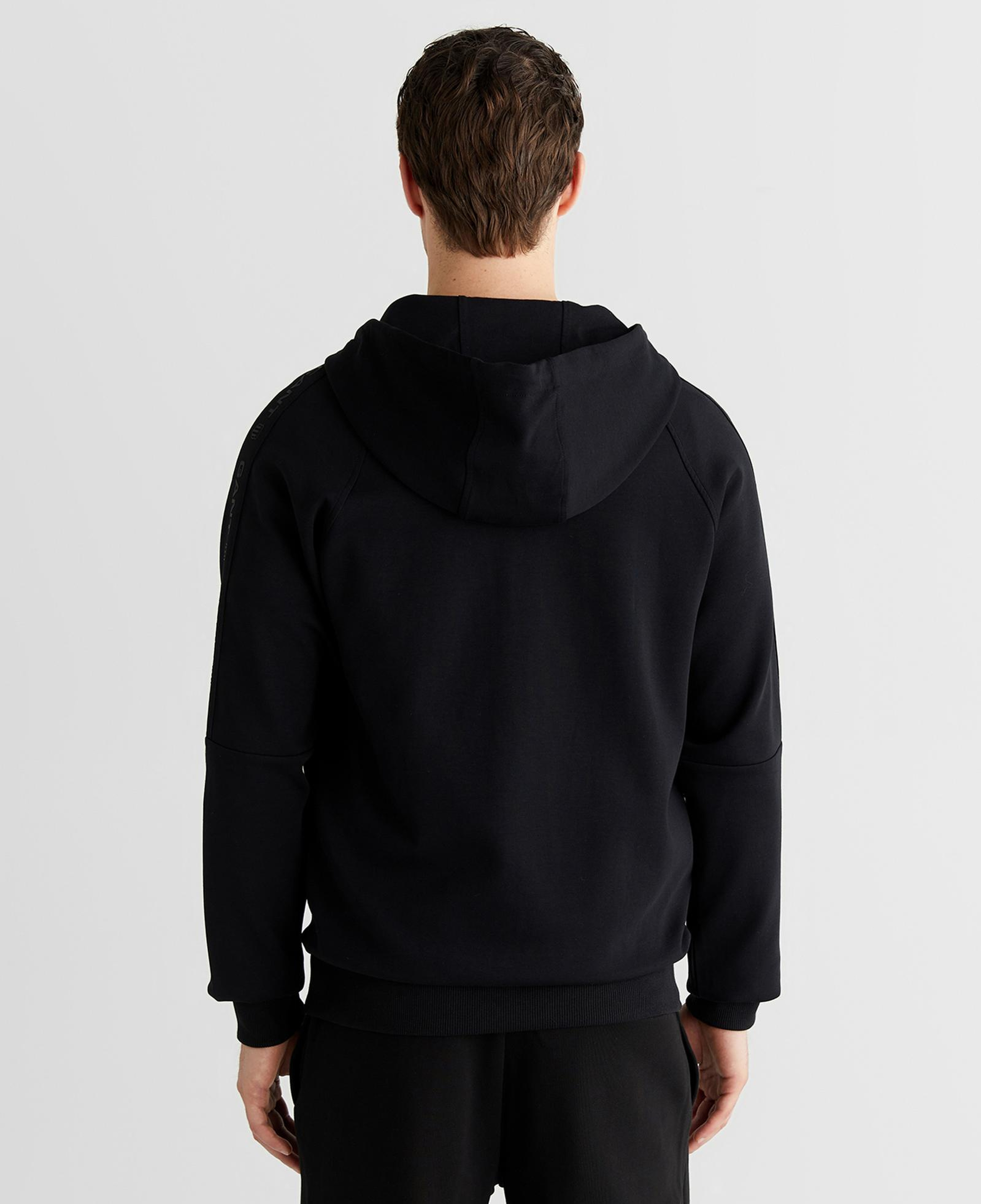 Logo tape full zip hoodie