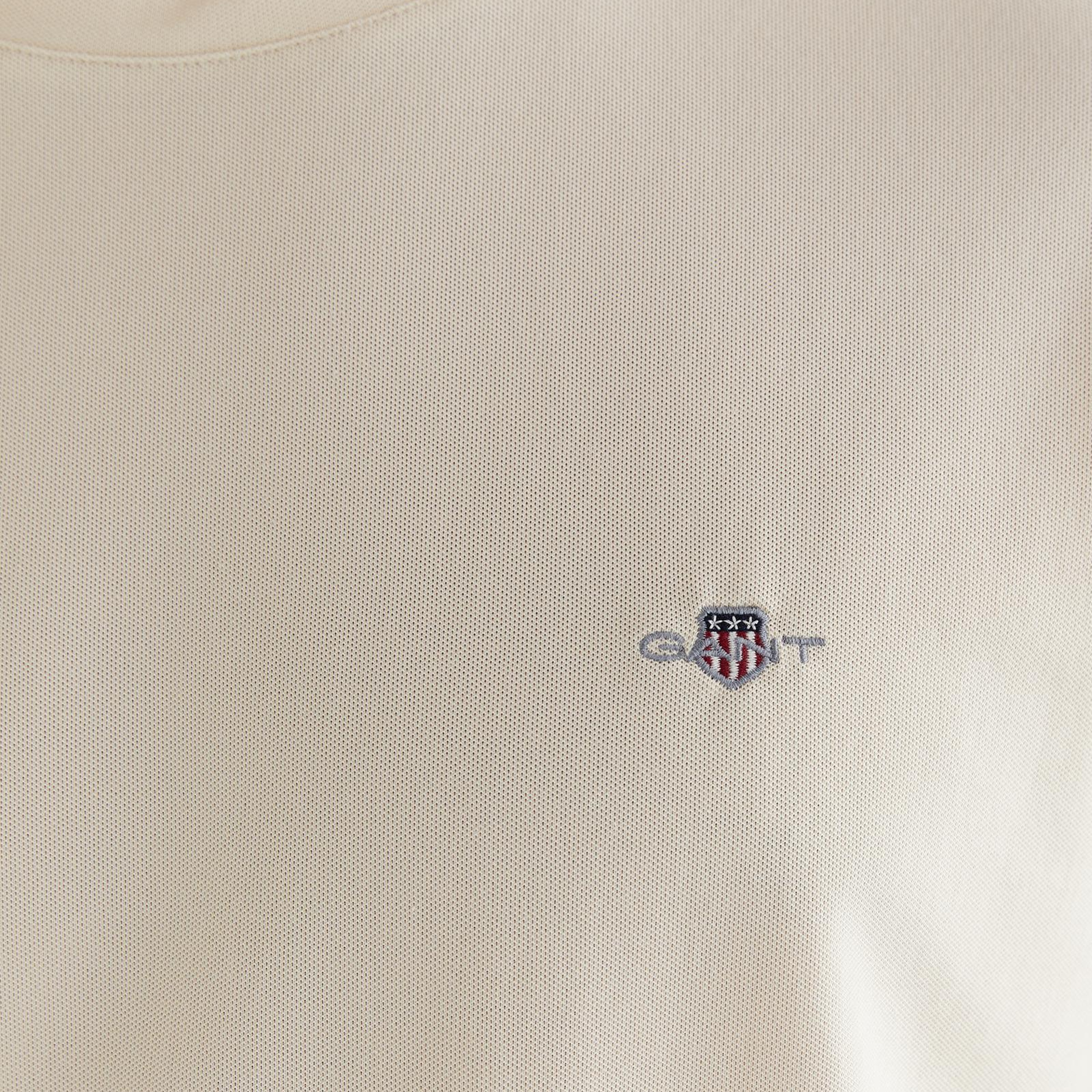 GANT Erkek Bej Regular Fit Bisiklet Yaka T-Shirt