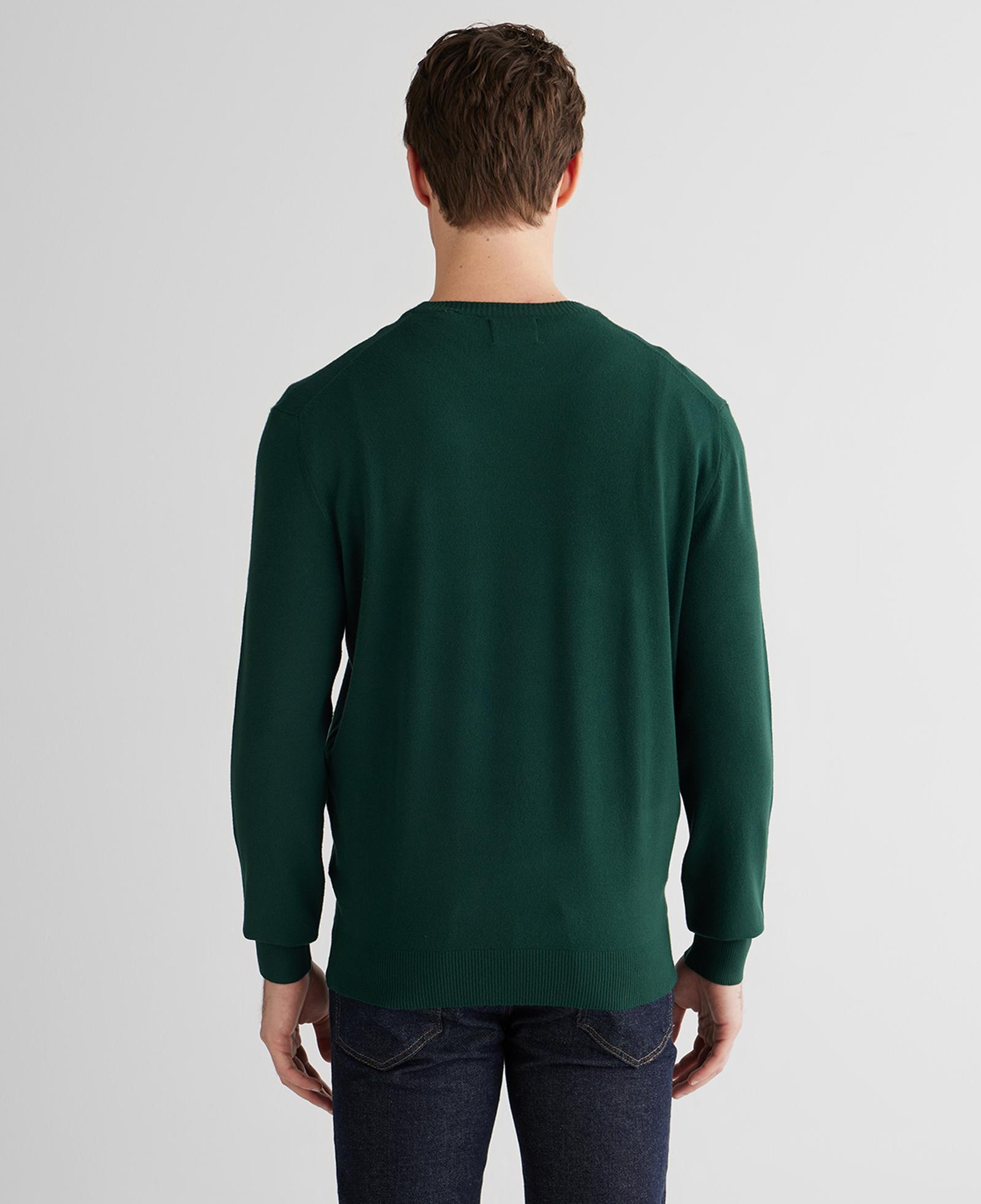 GANT Erkek Yeşil Standart Fit Bisiklet Yaka Triko