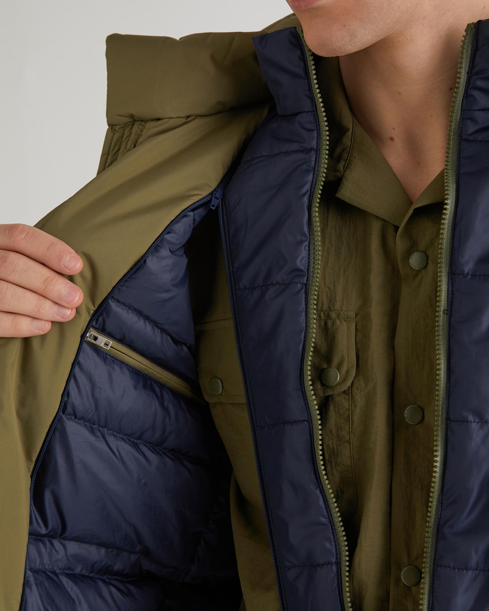 GANT Erkek Yeşil Regular Fit Kapüşonlu Mont