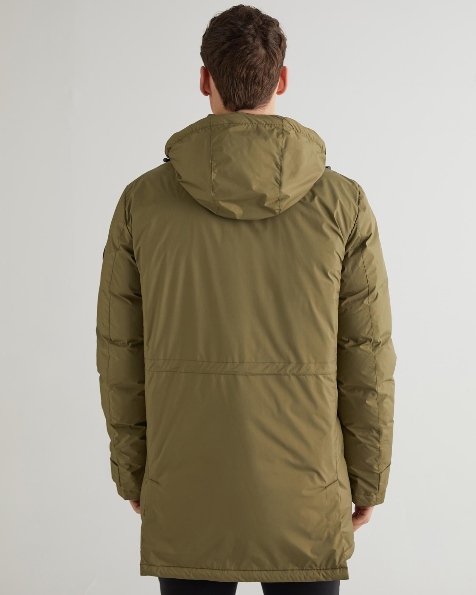 GANT Erkek Yeşil Regular Fit Kapüşonlu Mont