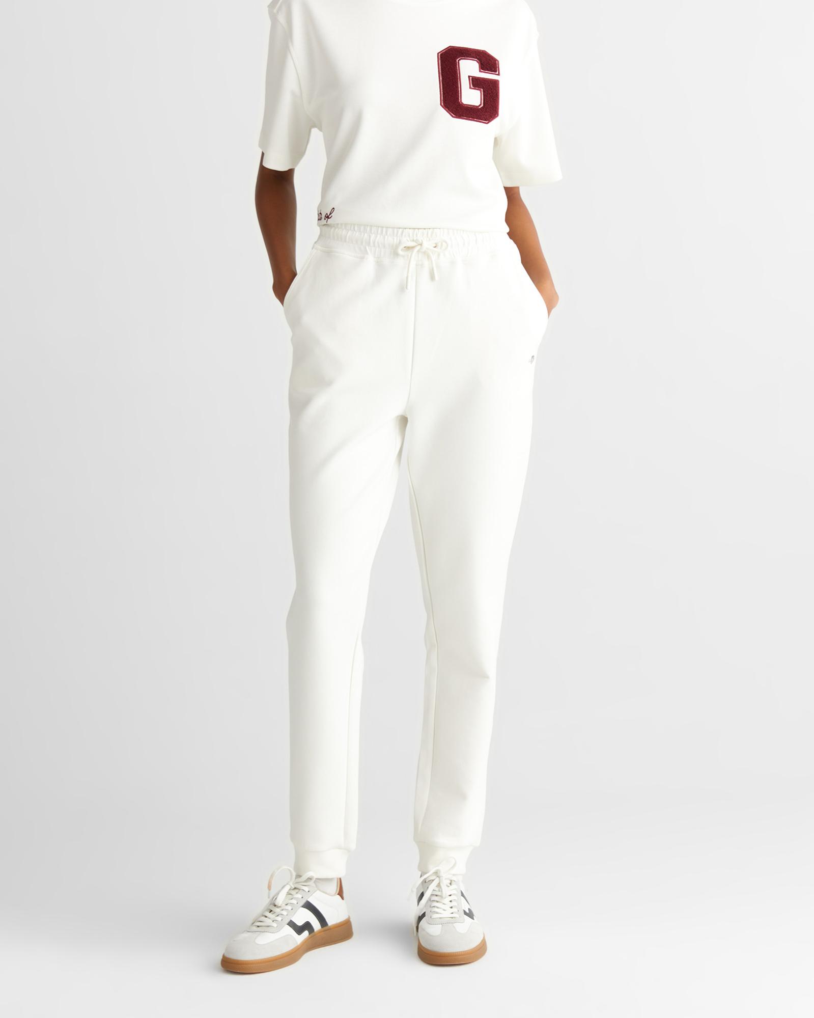 GANT Kadın Beyaz Regular Fit  Eşofman Altı