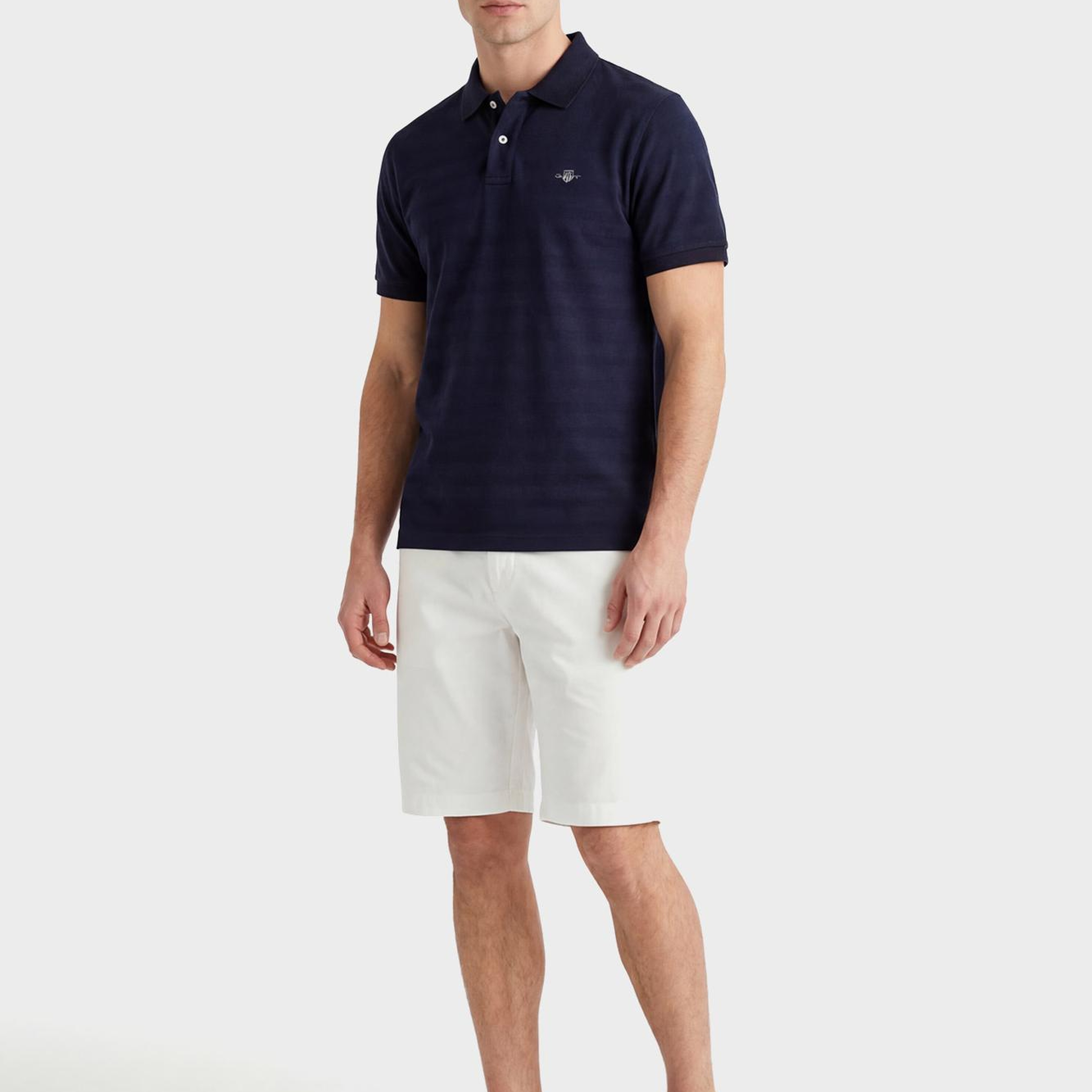 GANT Erkek Lacivert Regular Fit Polo Yaka T-Shirt