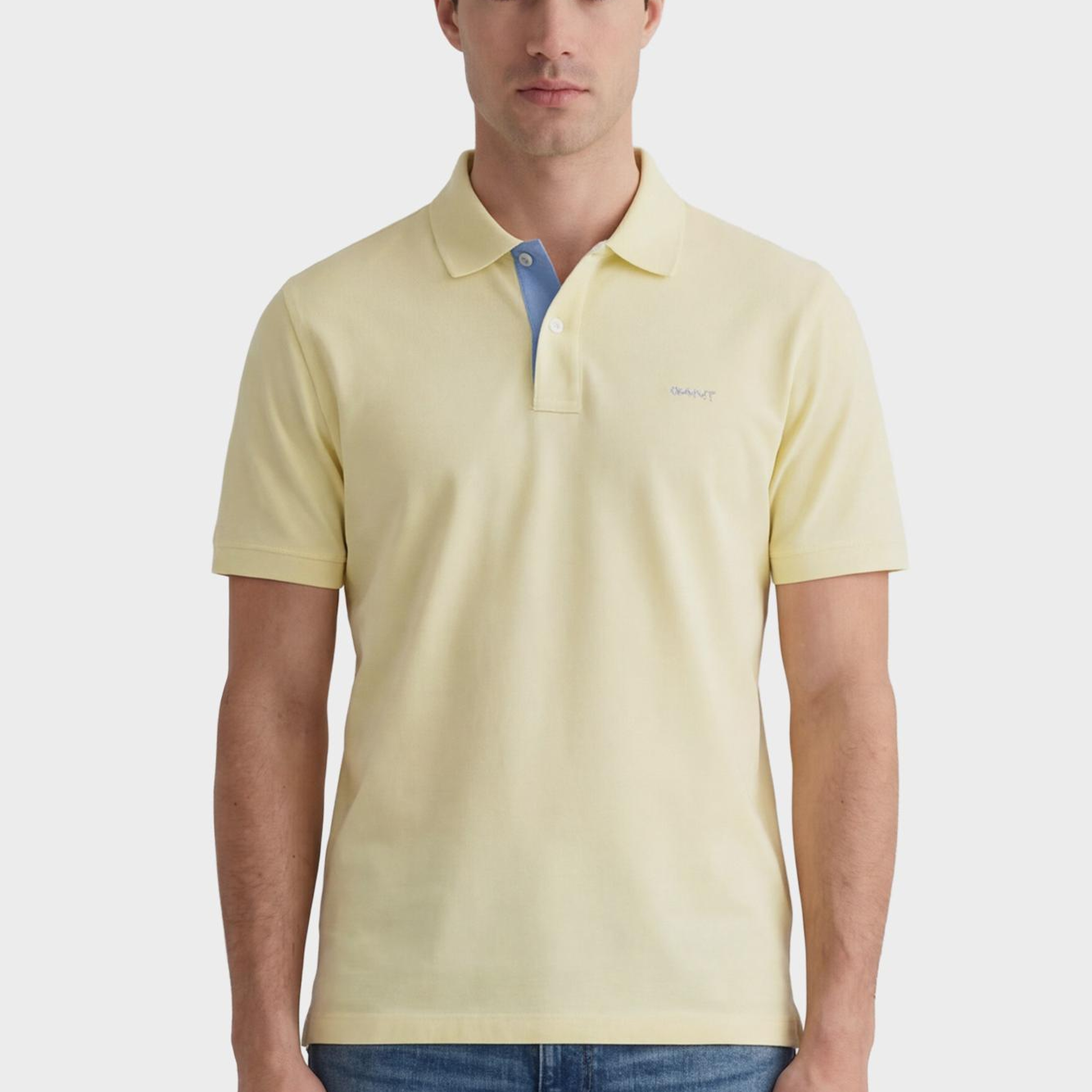 GANT Erkek Sarı Regular Fit Polo Yaka T-Shirt